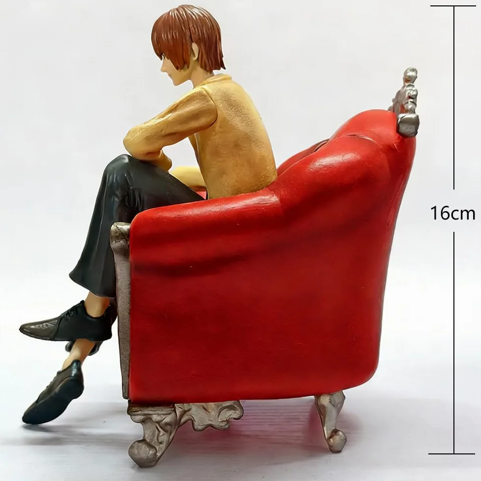 Zhongkaihua 3 figuras de anime modelo L/Amane sofá sentado quieto personaje de dibujos animados luz Yagami estatua de PVC coleccionables adornos de escritorio regalos