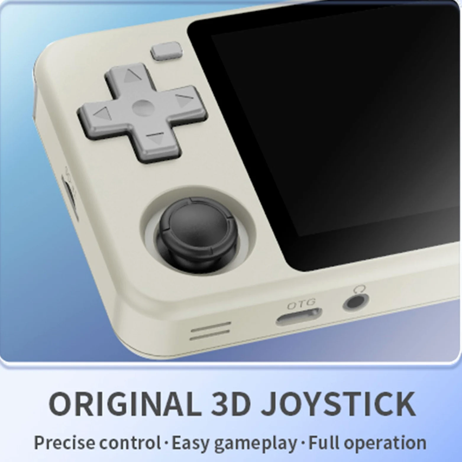 Consola de juegos retro de 64G/128G con joystick de 3.5 pulgadas, doble ranura para tarjetas, consola de videojuegos portátil para niños