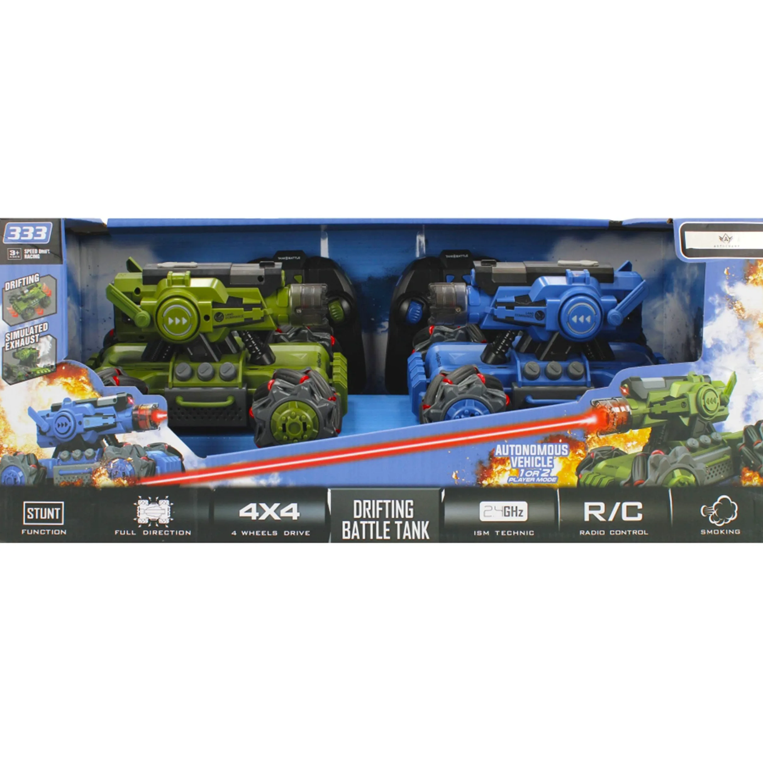 sarcia.eu Tanque teledirigido, de Agua - 2pcs. Mega Creativo (Tanque teledirigido)