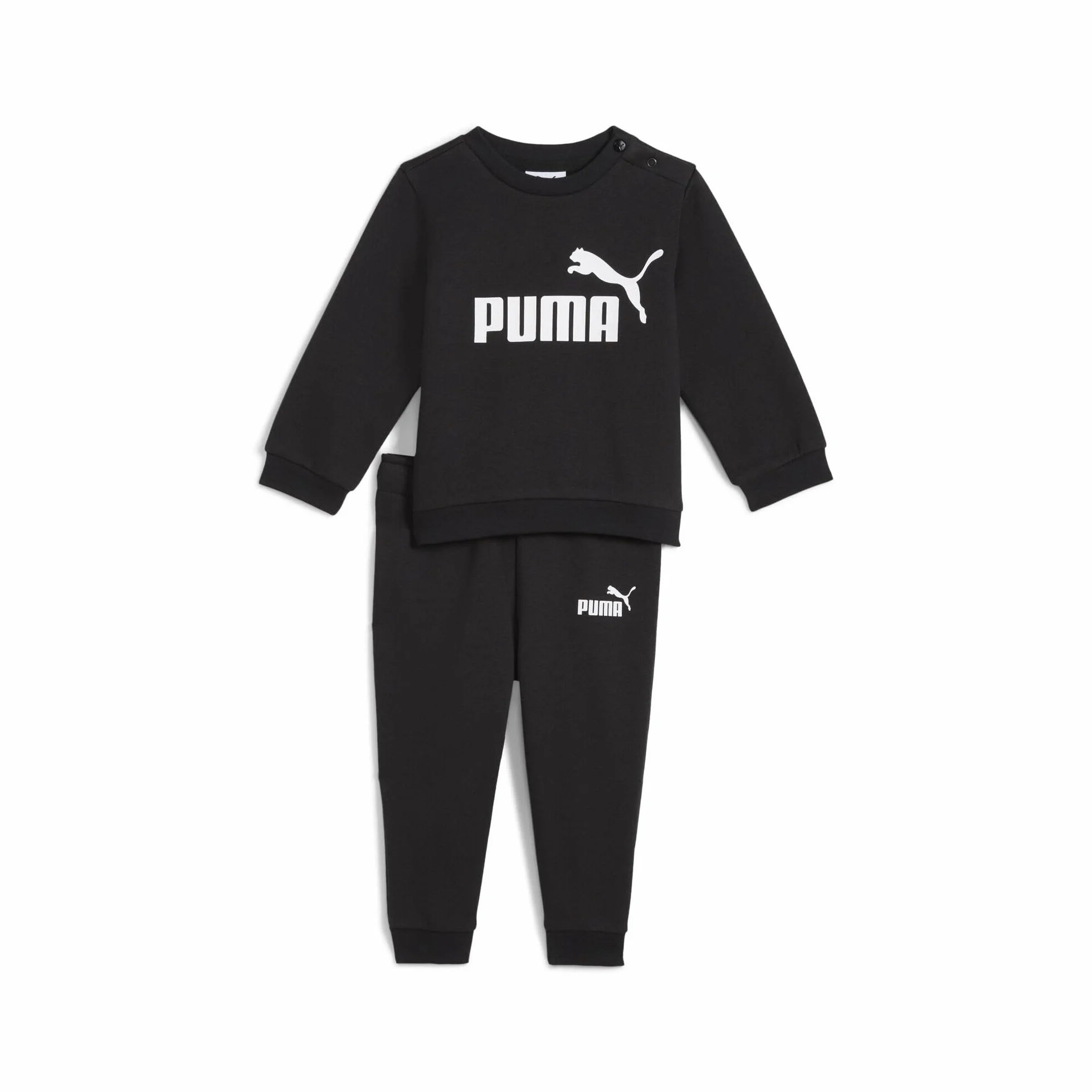 PUMA Minicats Ess+ Crew Jogger Fl Pantalón de chándal Bebé-Niños Pack de 1