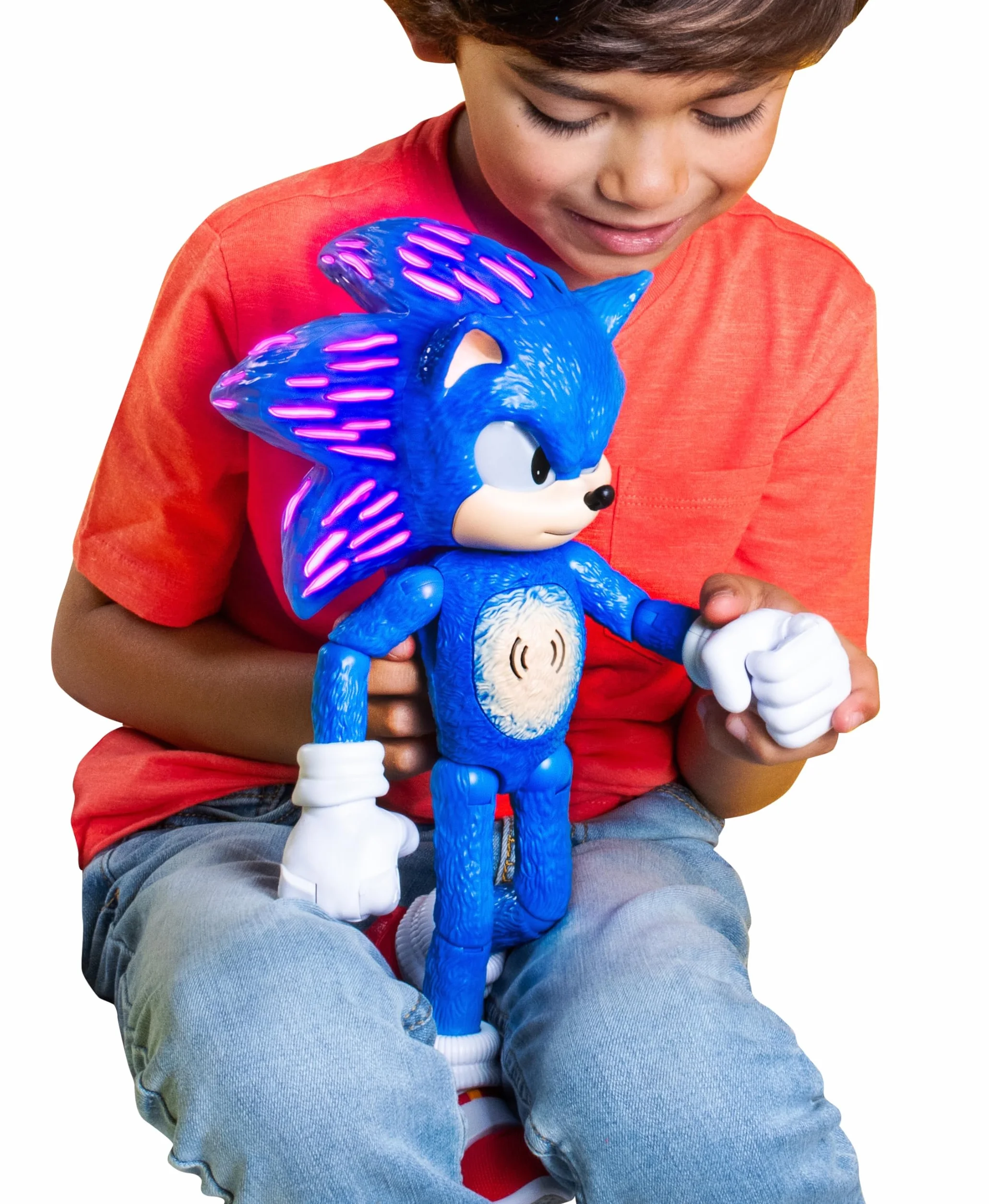 Sonic - Peluche Sonic con Funciones de 35 cm de Altura