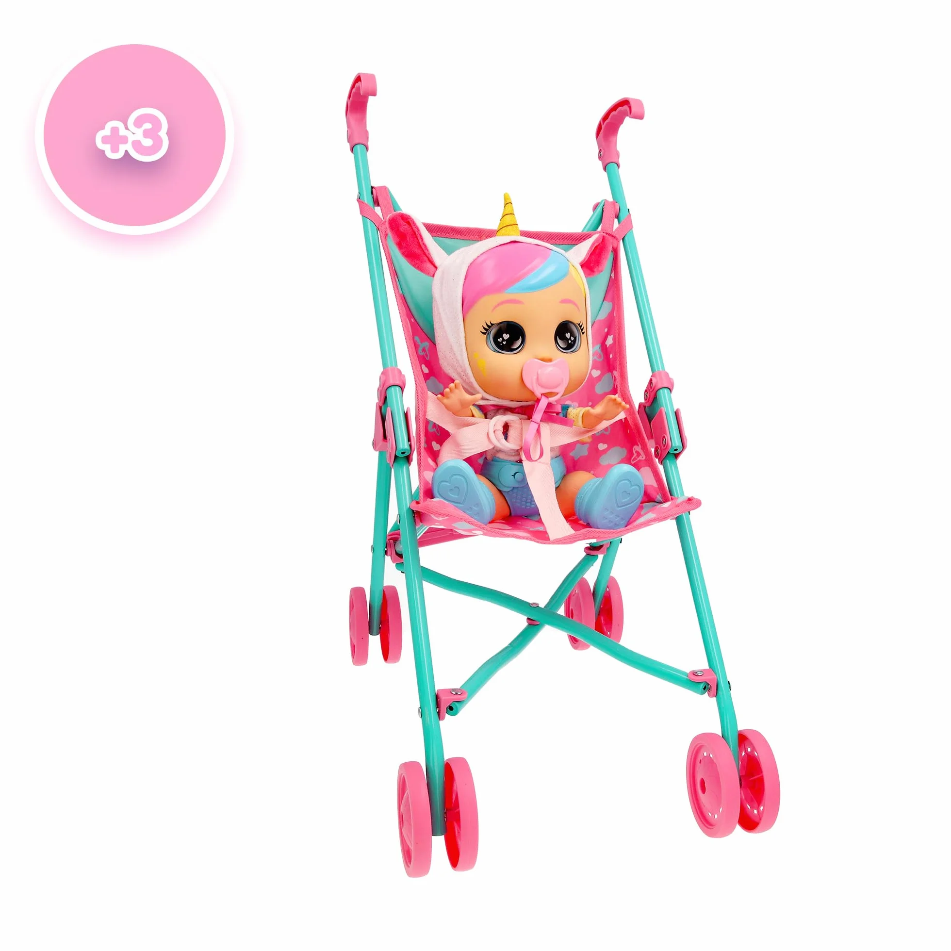 BEBÉS LLORONES Sillita de paseo | Accesorio muñeca para llevar de paseo a tu bebé llorón preferido