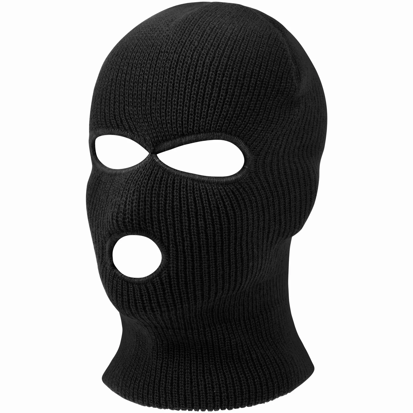 Pasamontañas 3-Agujeros 2-Agujeros Balaclava Punto de Invierno Cubierta Facial cálida Gorro de Esquí