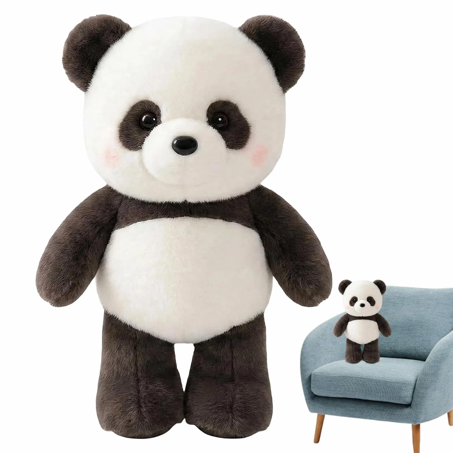 Peluche que corre Panda Gigante 60 cm Lindos Peluche Oso Que Corre,Animales De Peluches Con Piernas Interactivek,Suave Muñeco Acolchado Lindos Y Adorable Para Niñas, Niñas Mujeres Hombres
