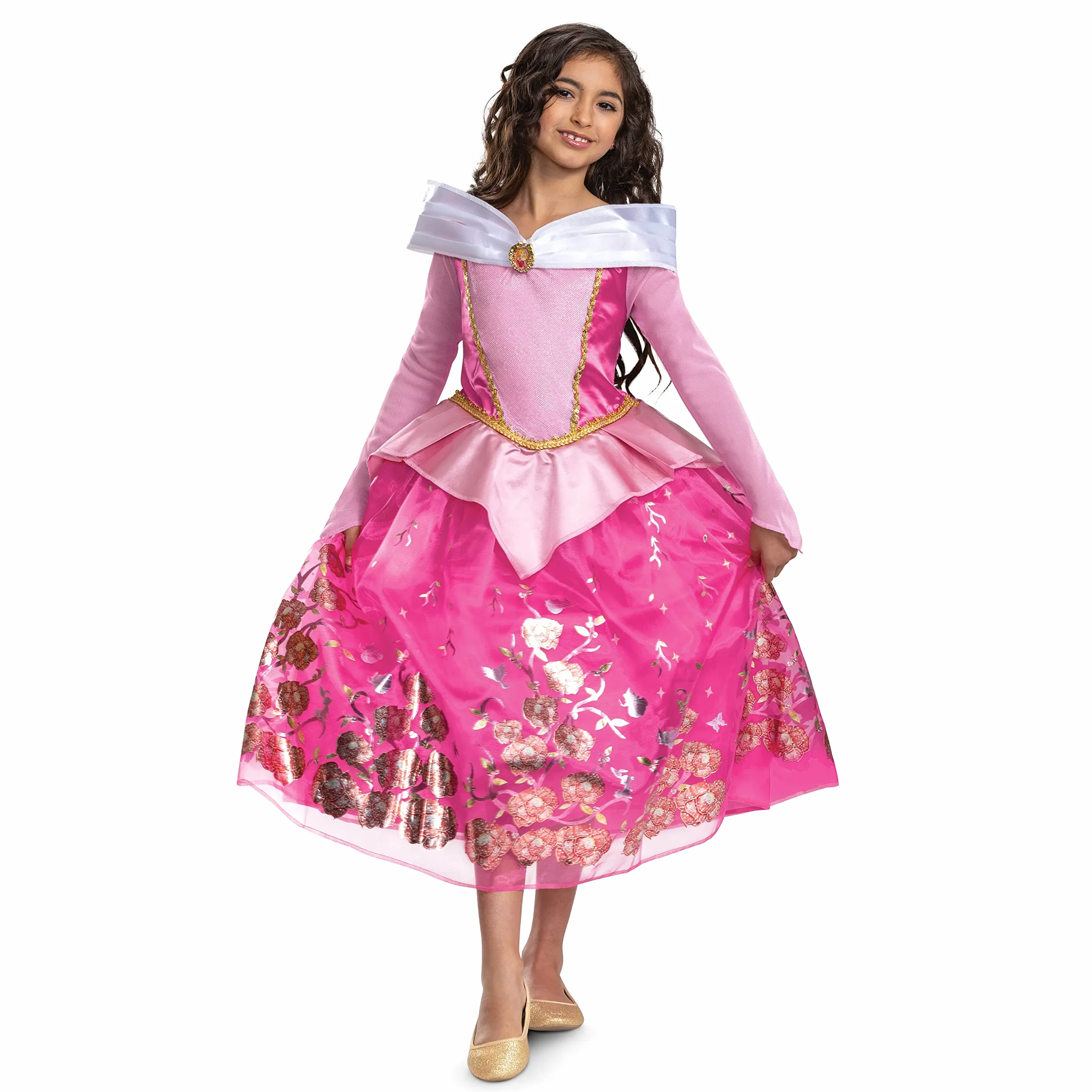 Disfraz de princesa de Disney, disfraz oficial de cuento de hadas para niños con accesorios