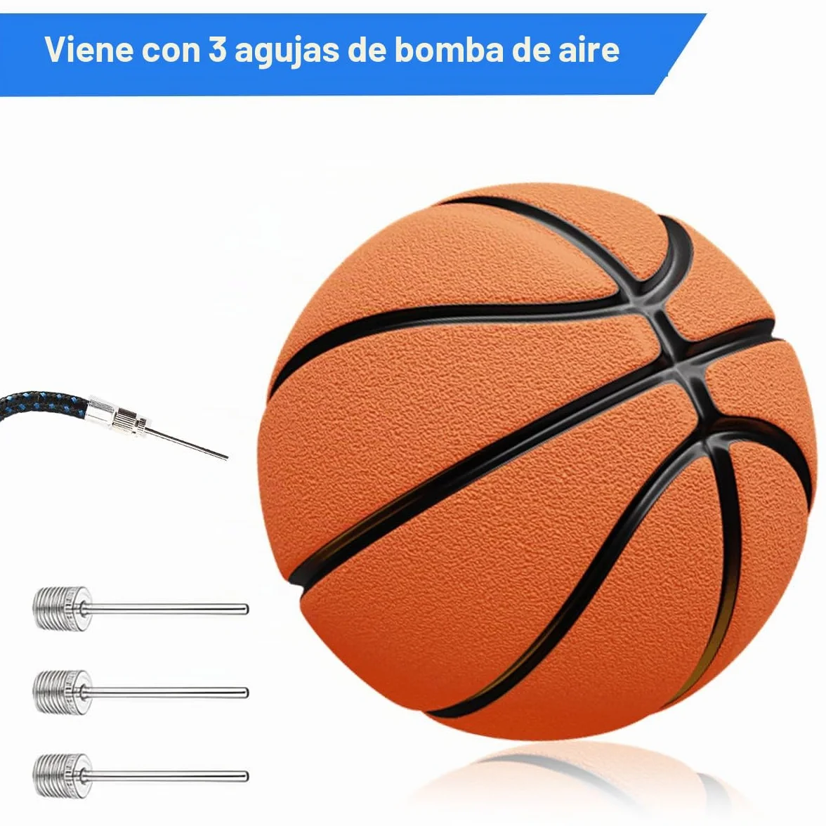 Bolsa de Malla para Balones de Fútbol, Baloncesto, Voleibol - Red de Nailon Reutilizable con 3 Piezas y Agujas Inflables