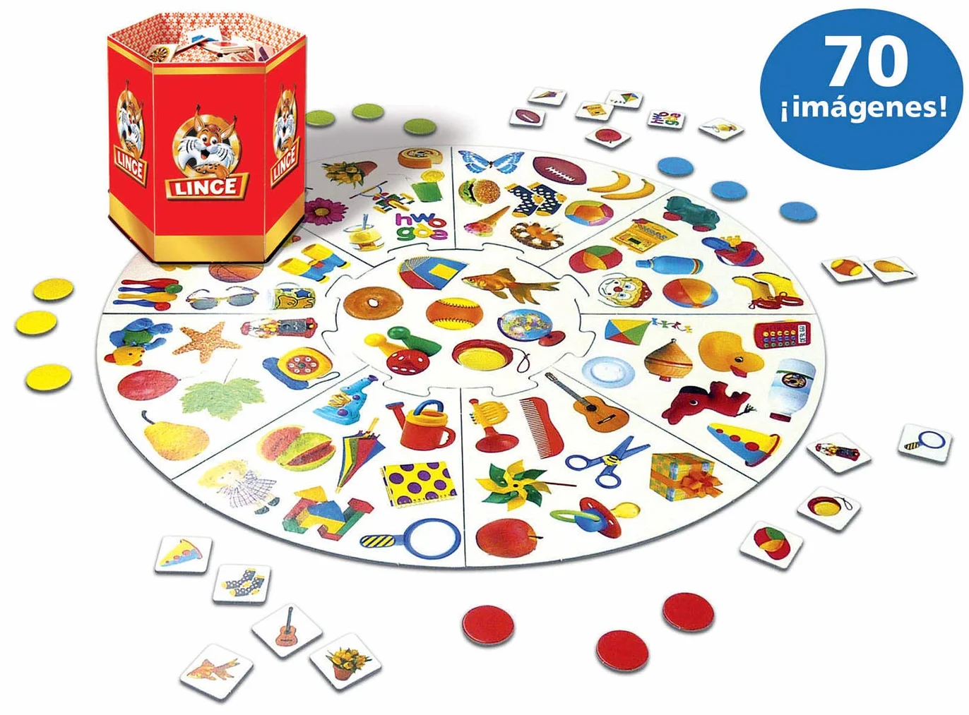 Educa Lince 70 Imágenes Juego de Mesa Educativo Observación Agudeza Visual Memoria Reflejos