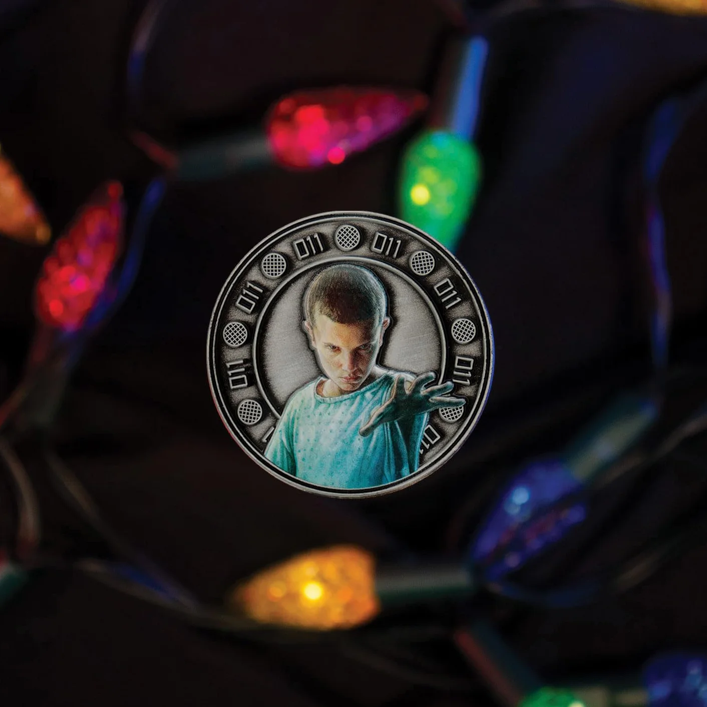 FaNaTtik Stranger Things Eleven and Hopper - Moneda coleccionable