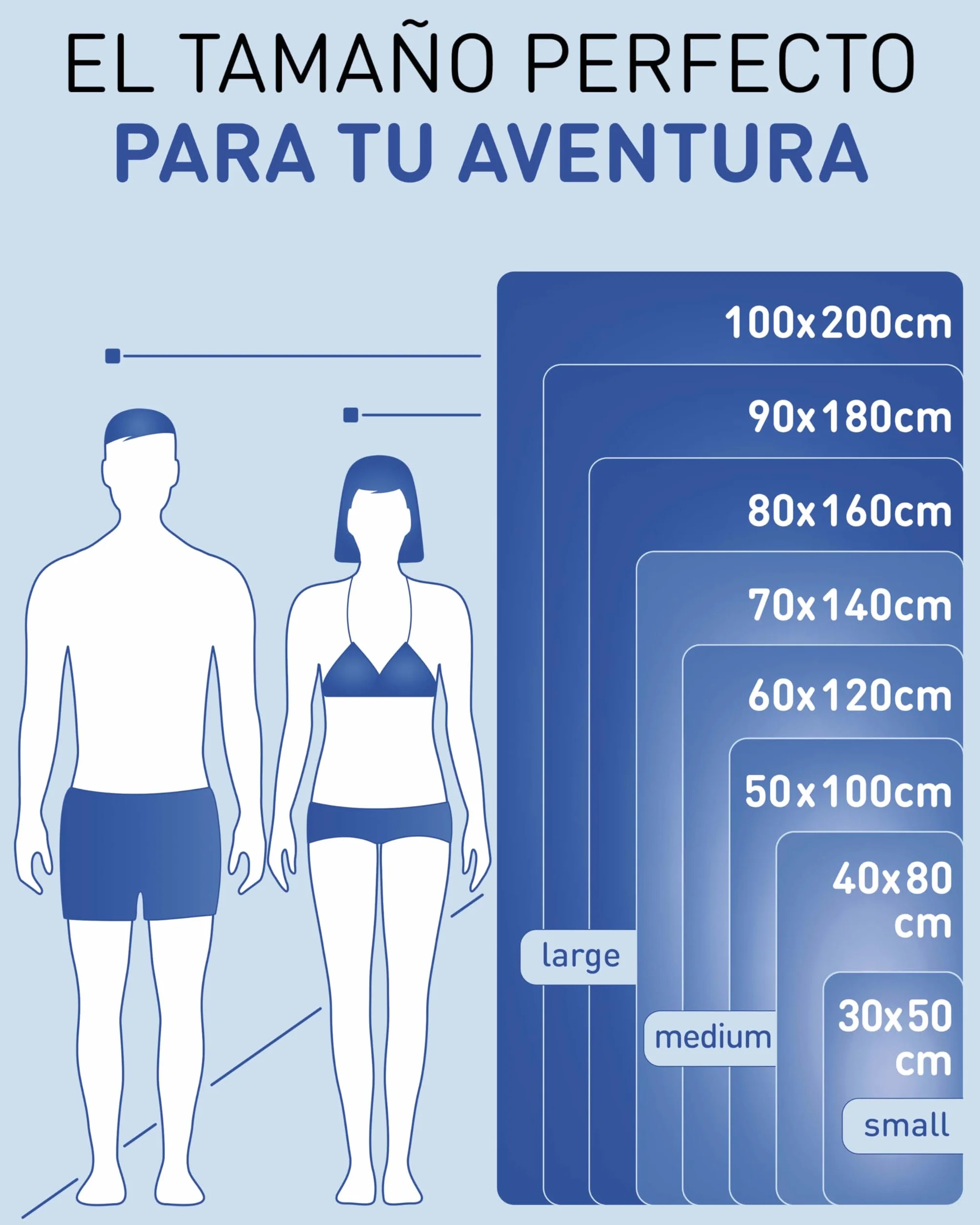 Fit-Flip Toalla Microfibra Grande Ultraligera Secado Rápido para Gimnasio Playa Natación Viaje