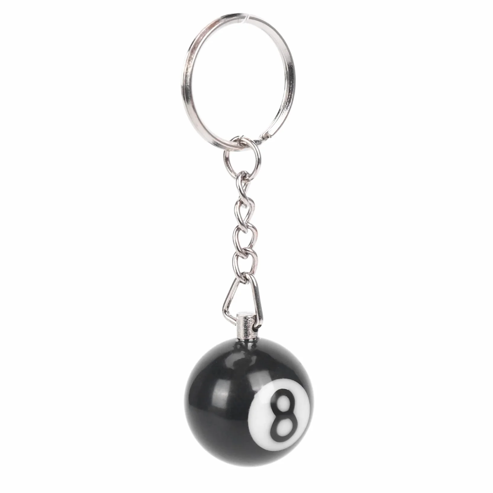 Anillo de Llave Bola de Billar Numero 8 Felicidad