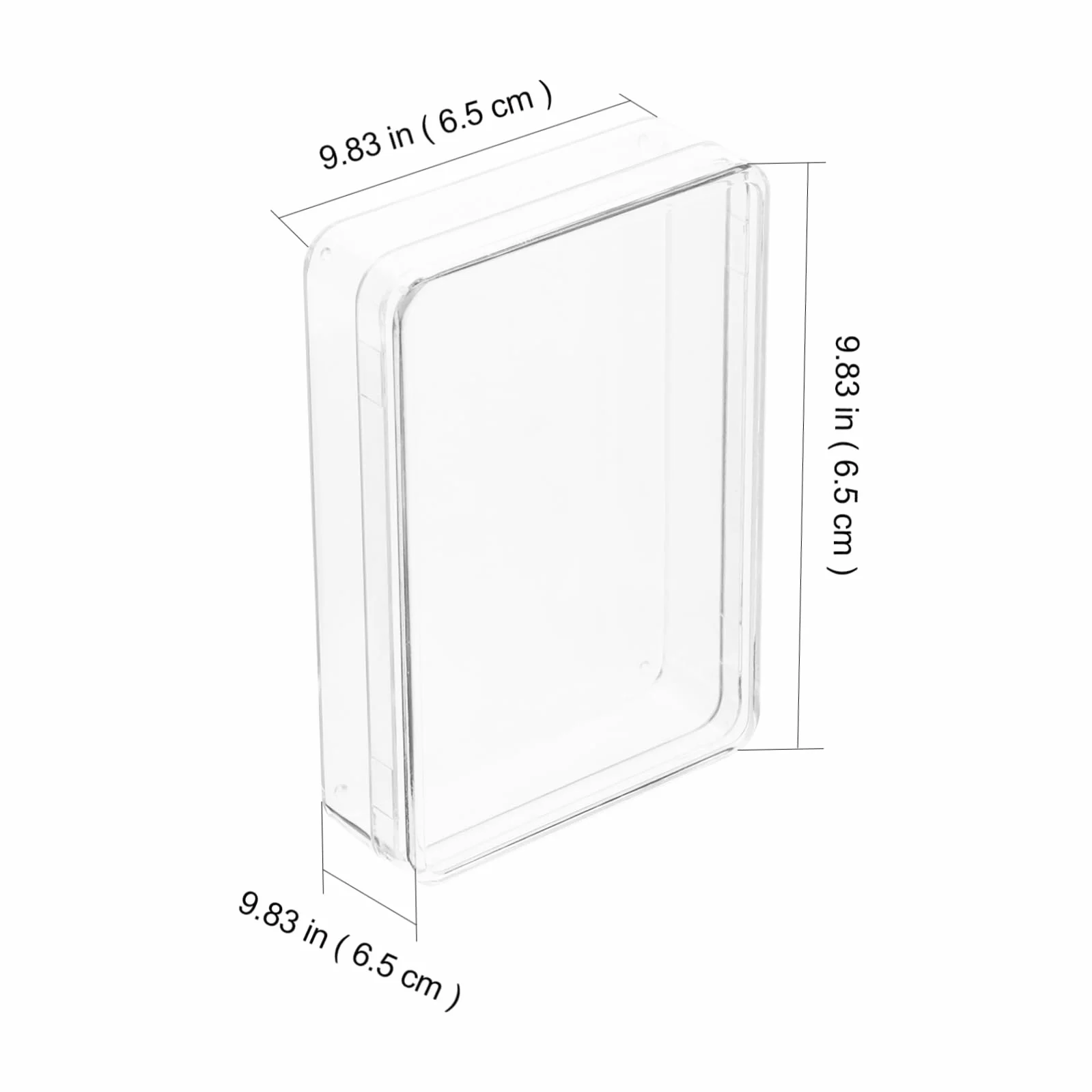 Toyvian 8piezas Caja De Almacenamiento para Cartas De Poker Estuche De Plástico Transparente Tapa Organizador Compacto para Barajas