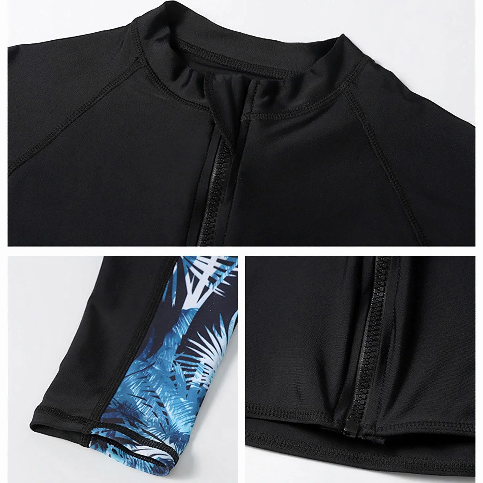 Traje de Neopreno para Mujer Protección UV 5 Piezas Buceo Manga Larga Verano Dividido M (45-52kg)