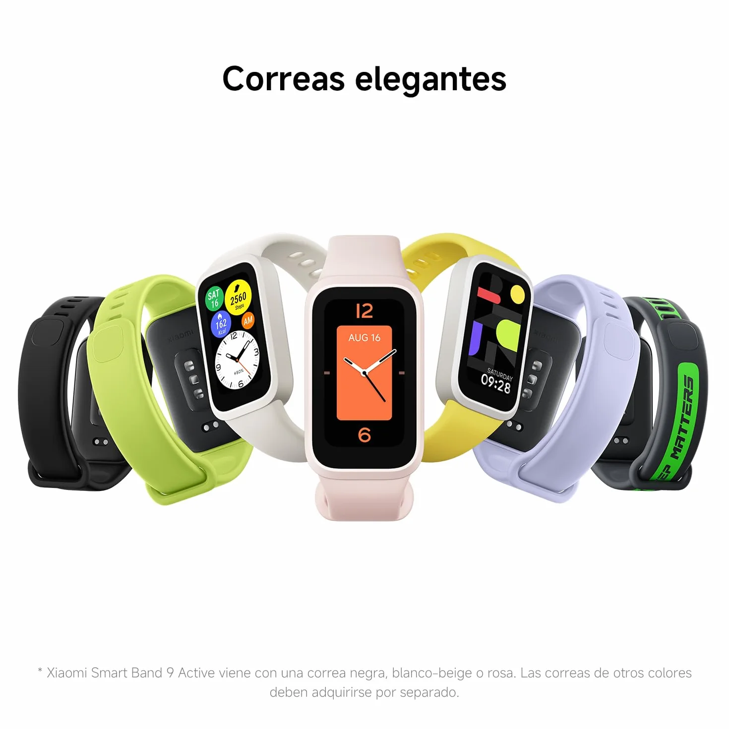 XIAOMI Smart Band 9 Active Pulsera de Actividad 1,47" 60 Hz 5ATM Negro