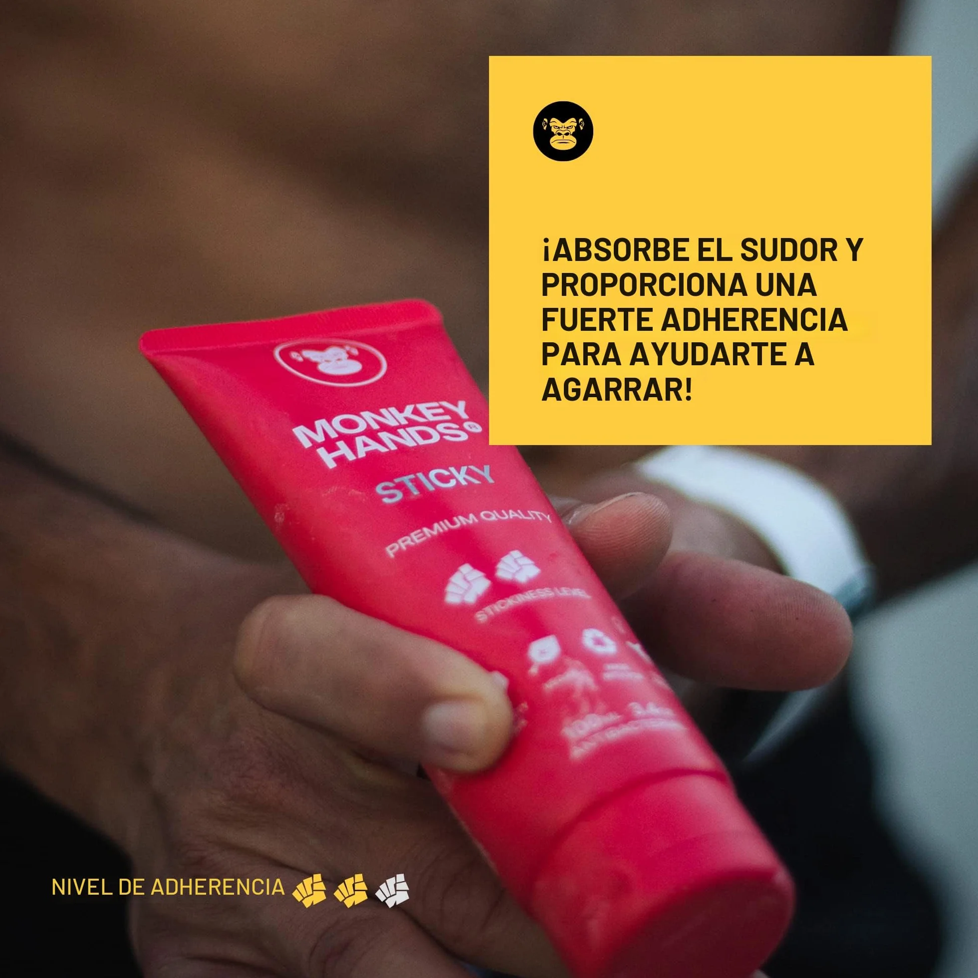 MONKEY HANDS Premium Sports Gel Grip para Pole Dance, Calisthenics, Escalada Interior, Anillos, Parkour, Pesistica, Pelota de Mano, Padel, Tenis