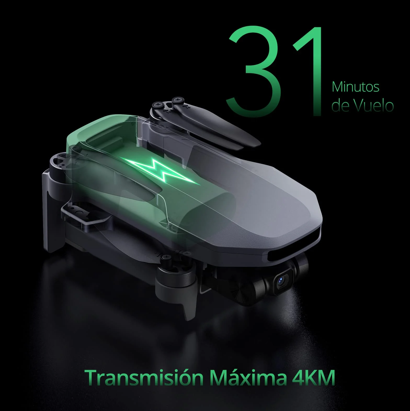 Potensic ATOM SE Combo GPS Drone con Cámara 4K, 62 Mins de Vuelo, Menos de 249g, EIS, Max 4KM Transmisión, Velocidad Max 16m/s, Tecnología ShakeVanish, FPV con Auto-Retorno para Adulto, C0