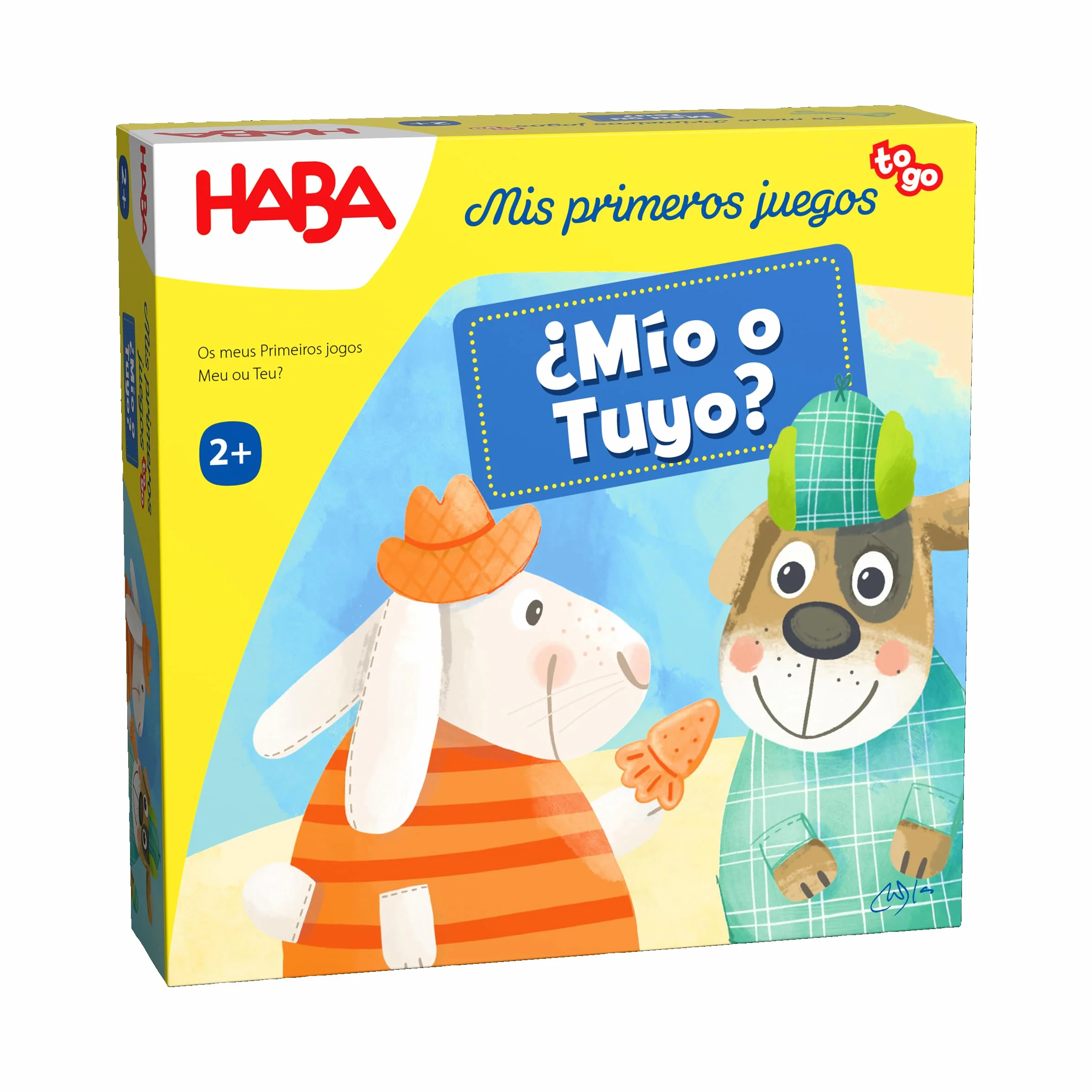 HABA Mis Primeros Juegos – ¿Mío o tuyo? Juego Infantil de Mesa de Memoria, de Viaje. Más 2 años
