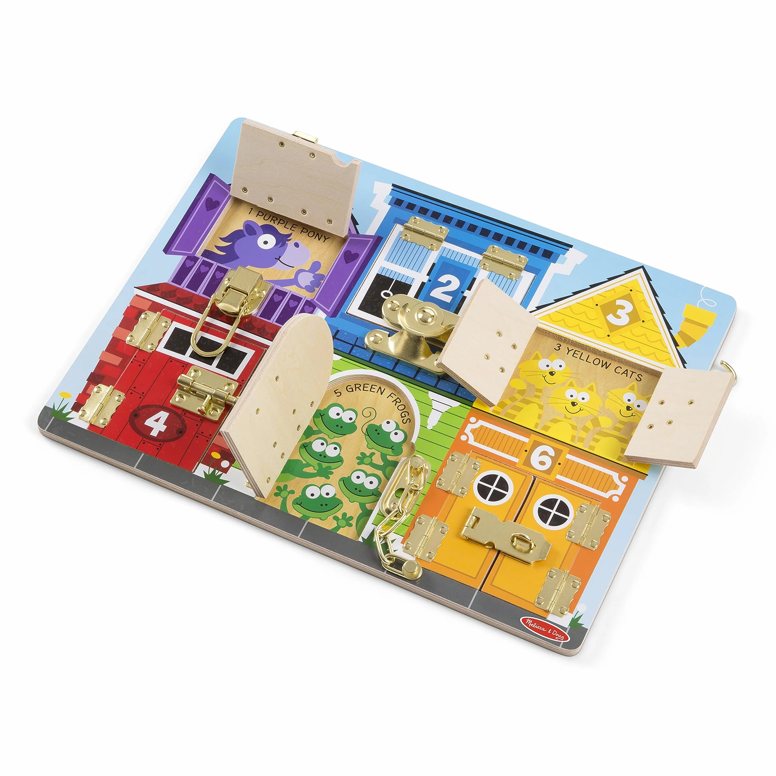 Melissa & Doug | Tablero De Pestillos | Juguetes de desarollo | 3+ Years