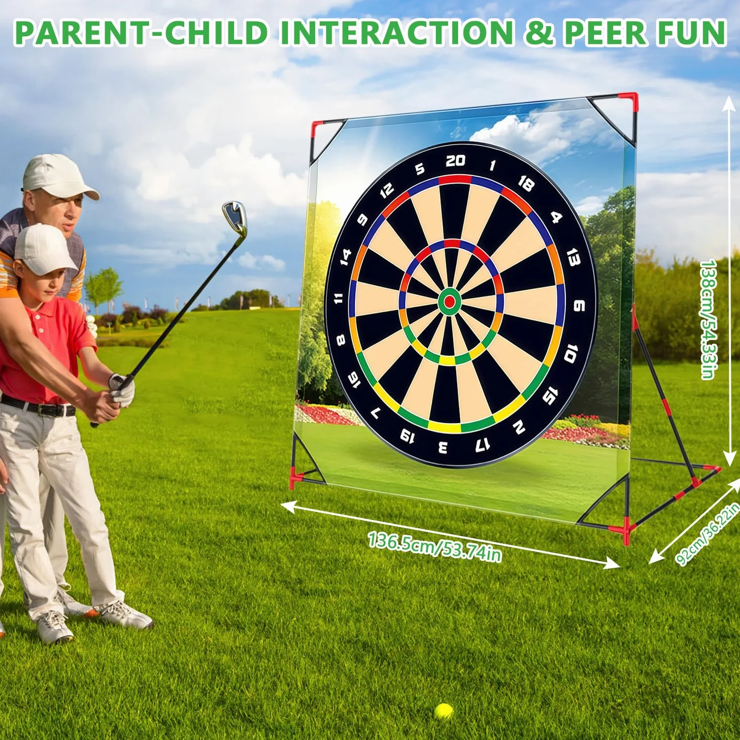 Juego de minigolf, juguetes de golf para niños y adultos, mini maletín de golf, juego de chipping, juego de entrenamiento de golf con 2 palos de golf y 24 pelotas, juego de golf para casa, interior y