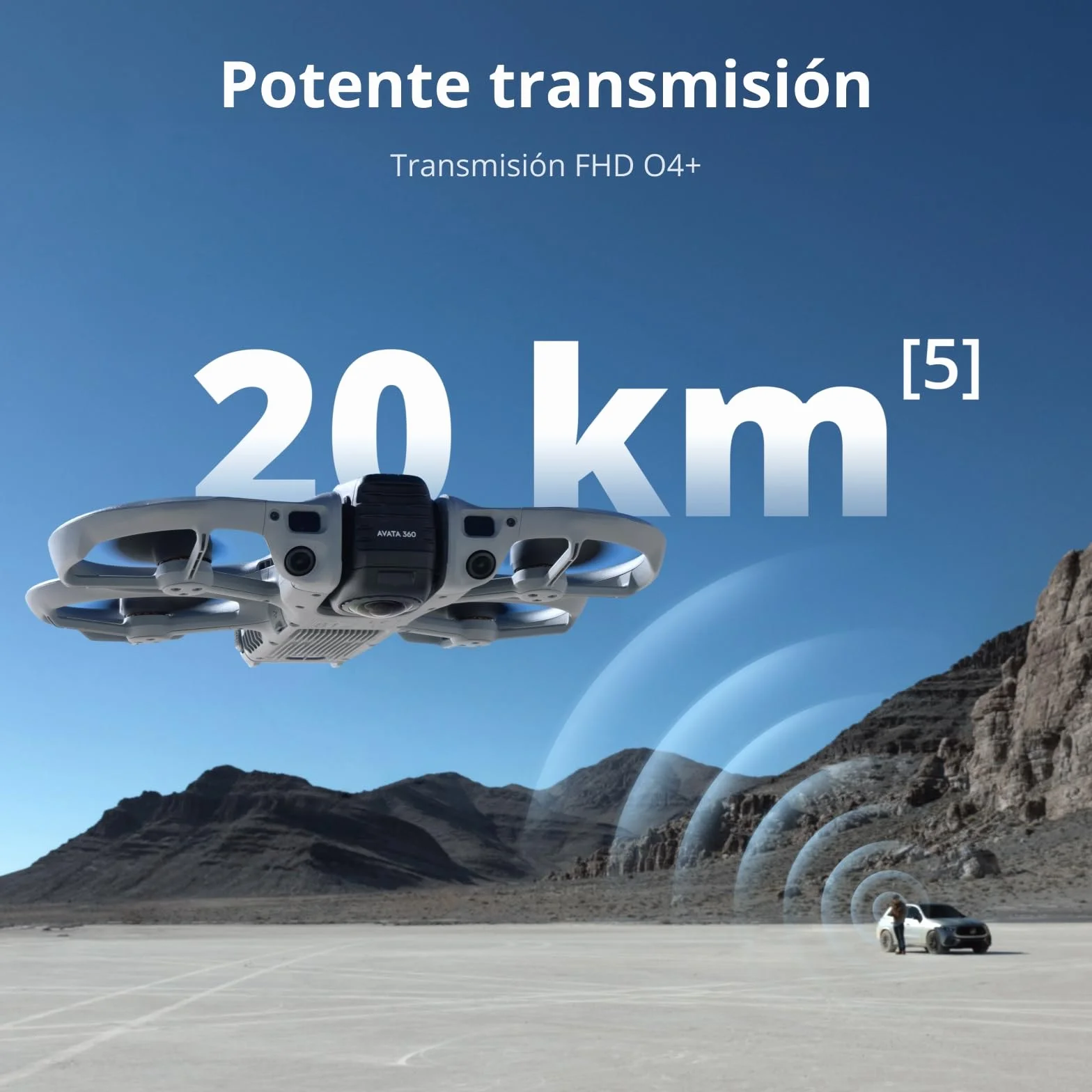 Pack DJI Avata 360 Motion Vuela Más, dron 360° con imagen 360° de 1 pulgada 8K, dron con cámara 360° con protector de hélices. Incluye Goggles N3 y RC Motion 3 para un control de movimiento intuitivo.
