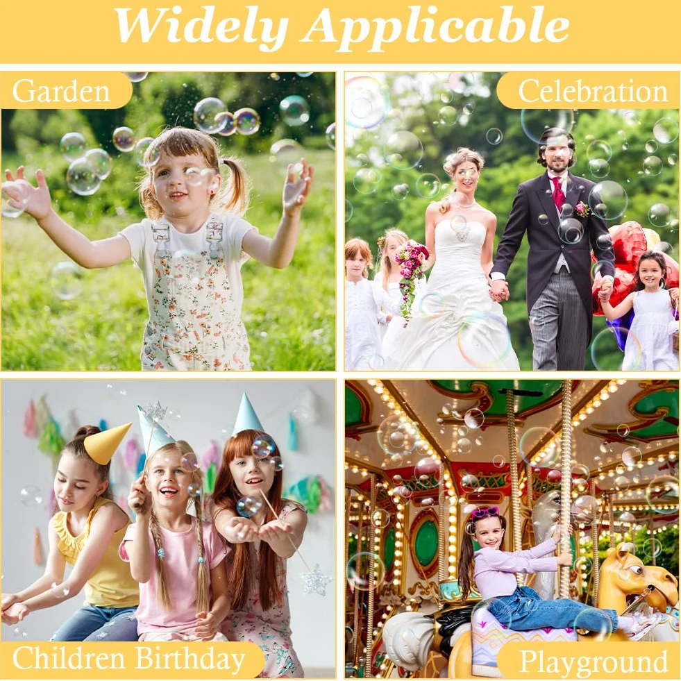 OSDUE 30PCS Kit de Soplado de Burbujas, Kit de Burbujas de Jabón, kit de Burbujas para Niños, Kit de Burbujas Creativo, Adecuado para Actividades al Aire Libre, Fiestas de Cumpleaños,Juegos Infantiles