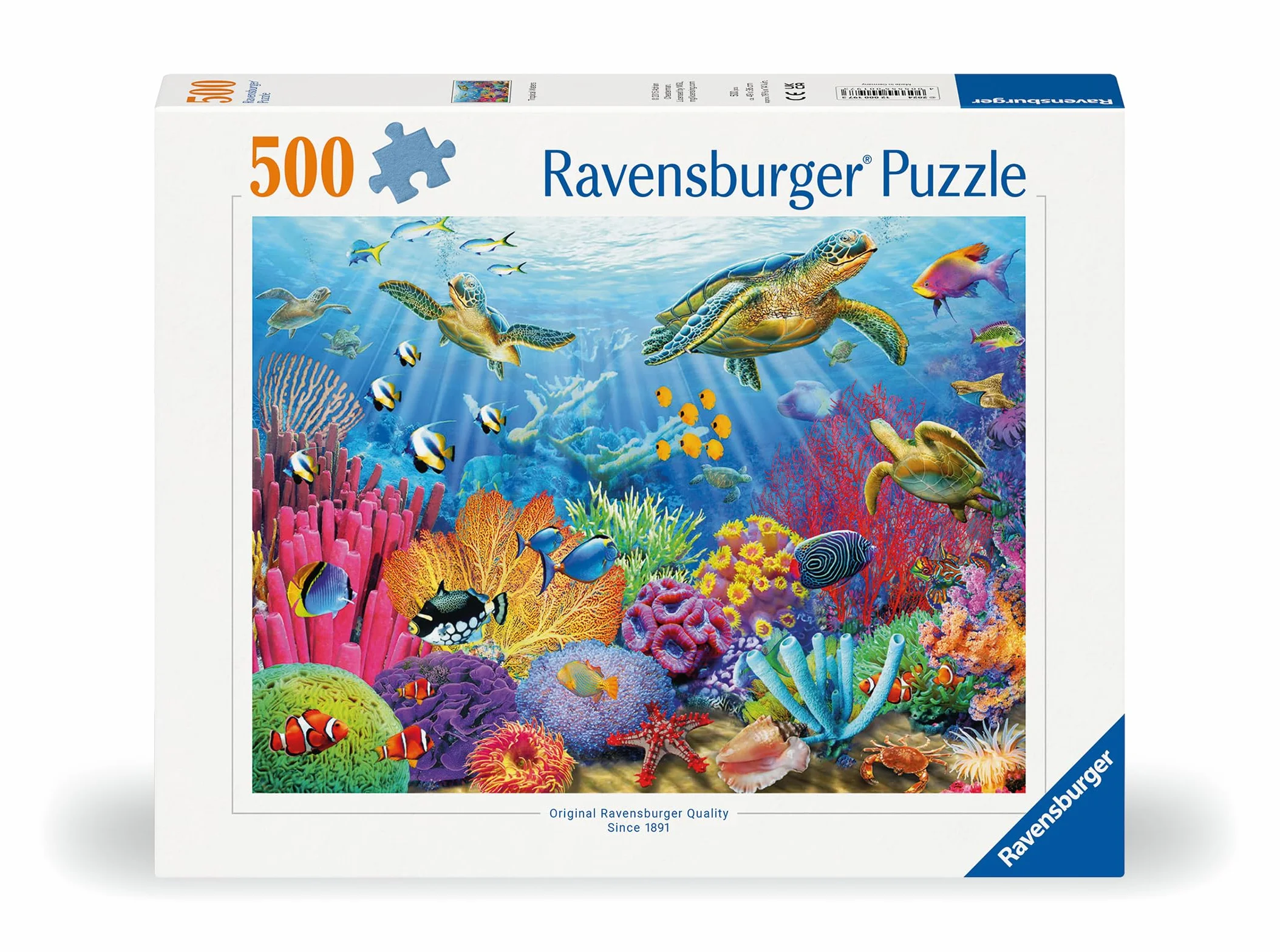 Ravensburger - Puzzle 500 Piezas Aguas Tropicales | Puzzle 500 Piezas Adultos | 49x36 Cm | Rompecabezas Adultos | Para Toda La Familia | Regalo Adulto