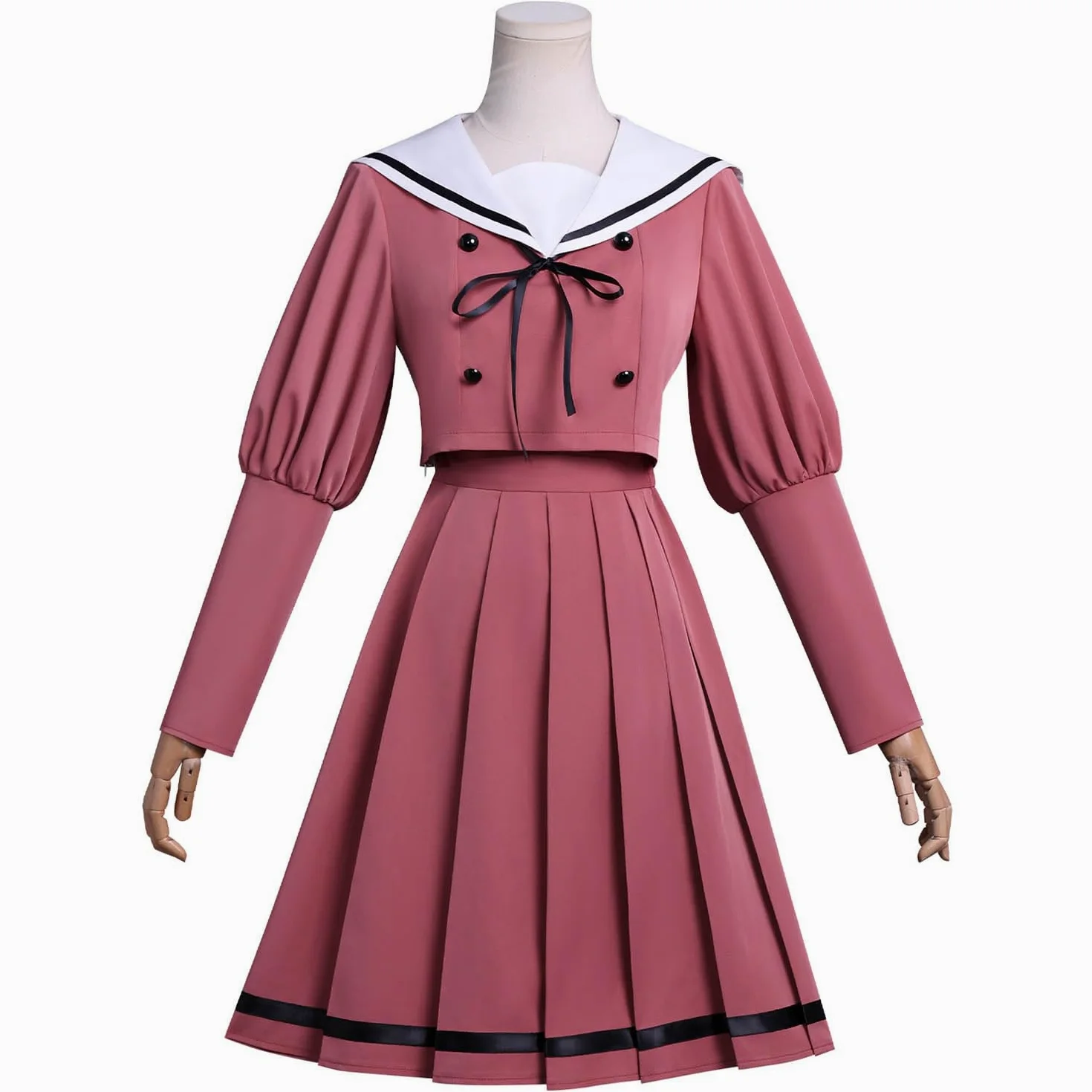Anime The Fragrant Flower Blooms with Dignity Disfraz de cosplay Waguri Kaoruko Uniforme Conjunto Completo Halloween Carnaval Traje de Vestir con Peluca para Mujeres
