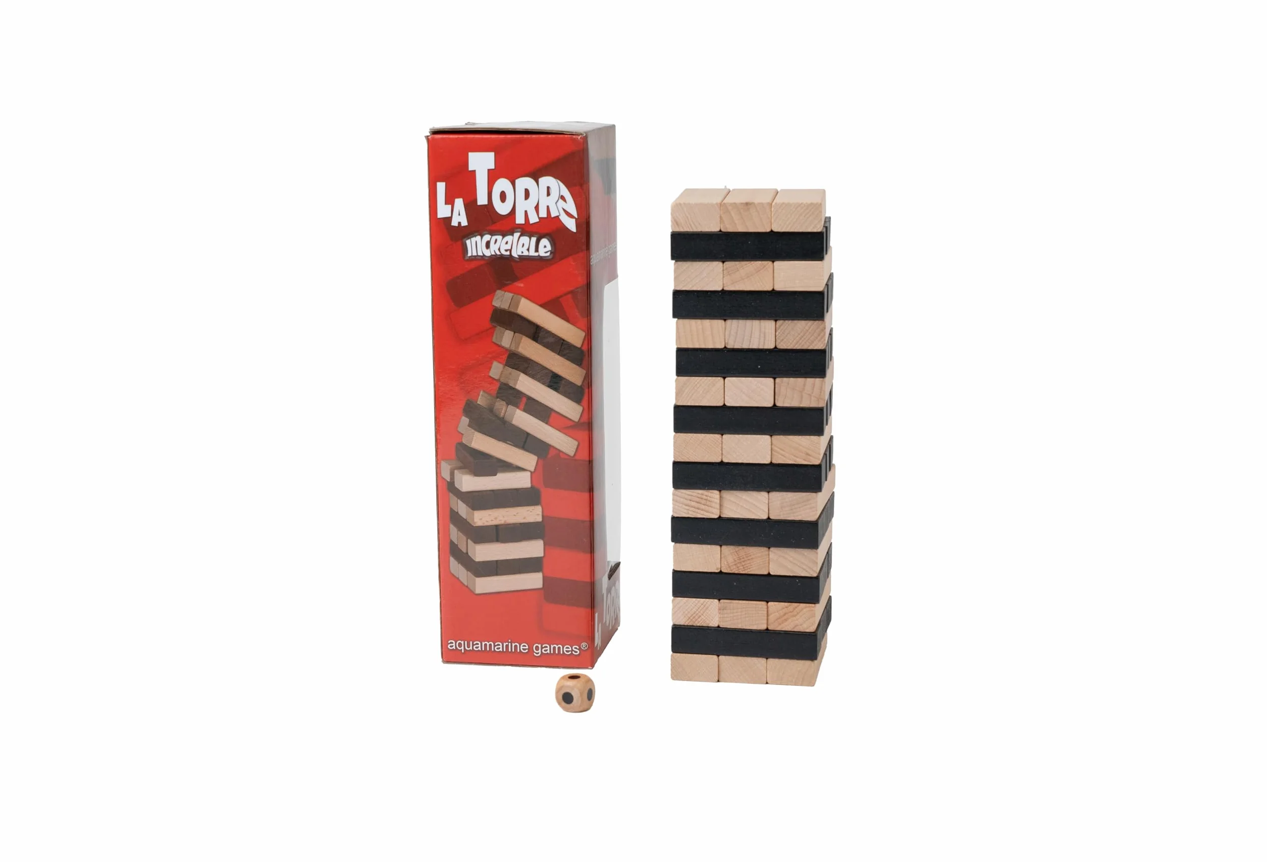 Aquamarine Games - La Torre increíble, Juego de Habilidad 28 x 8 x 8 Cm (Compudid CP017)