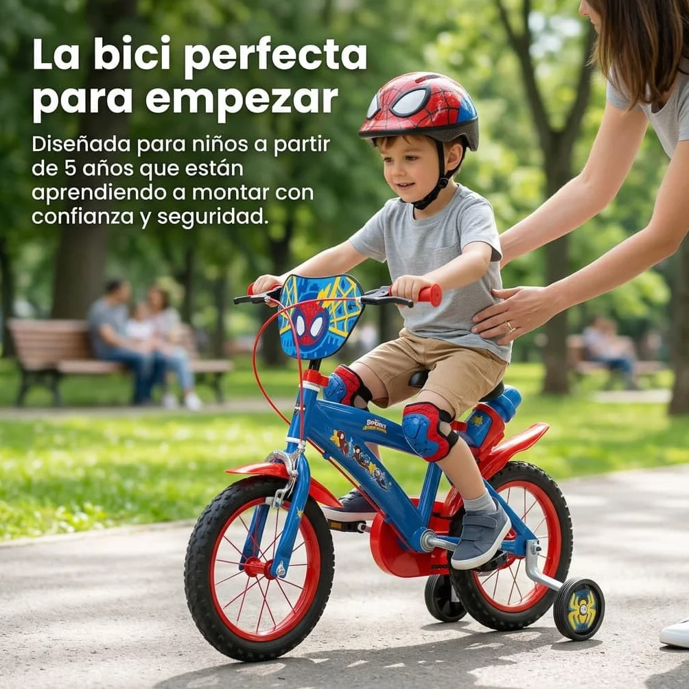 TOIMSA Bicicleta 12" Spiderman Huffy (3/5 años)