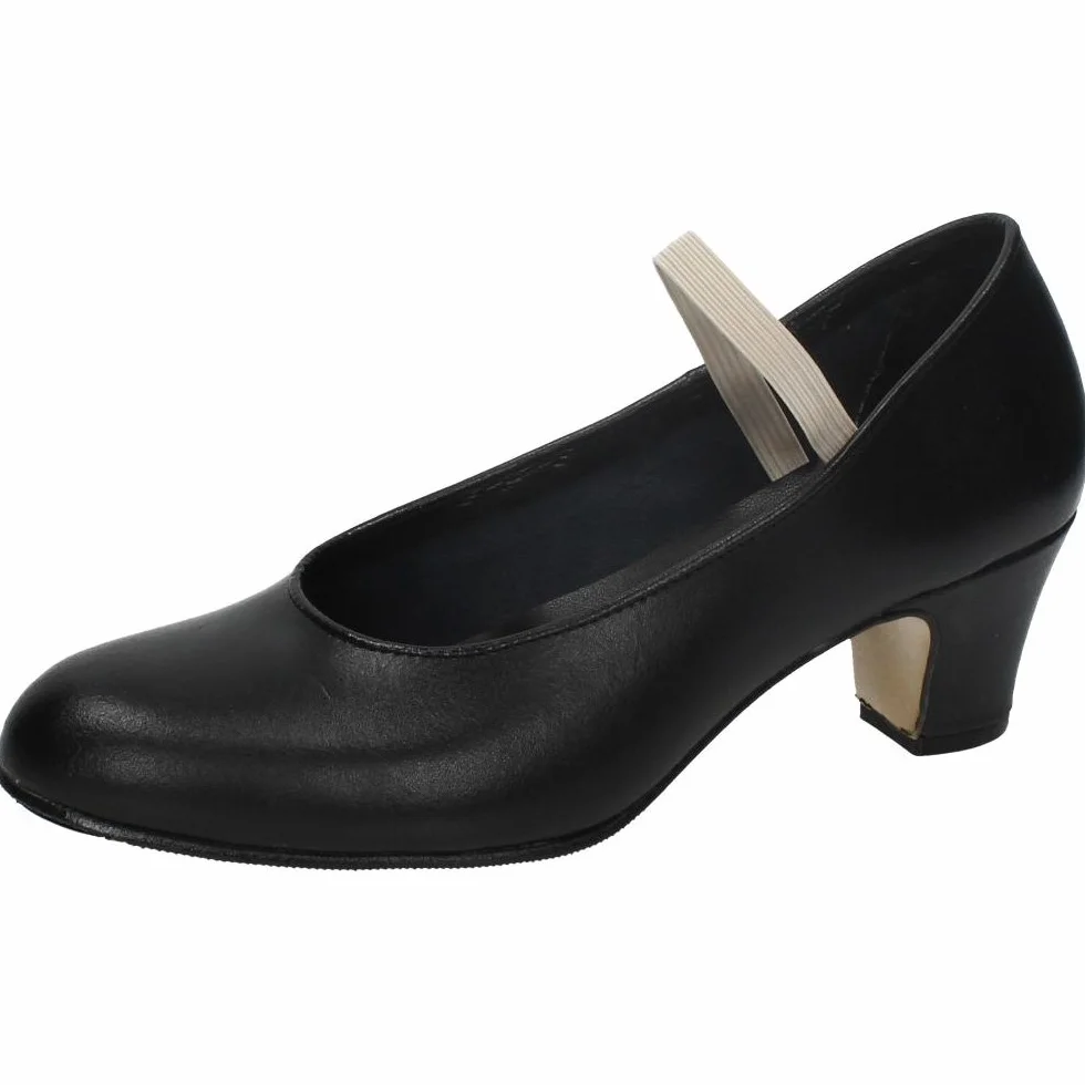 Zapato Flamenco Piel NIÑA TACÓN Negro MADE IN SPAIN 16