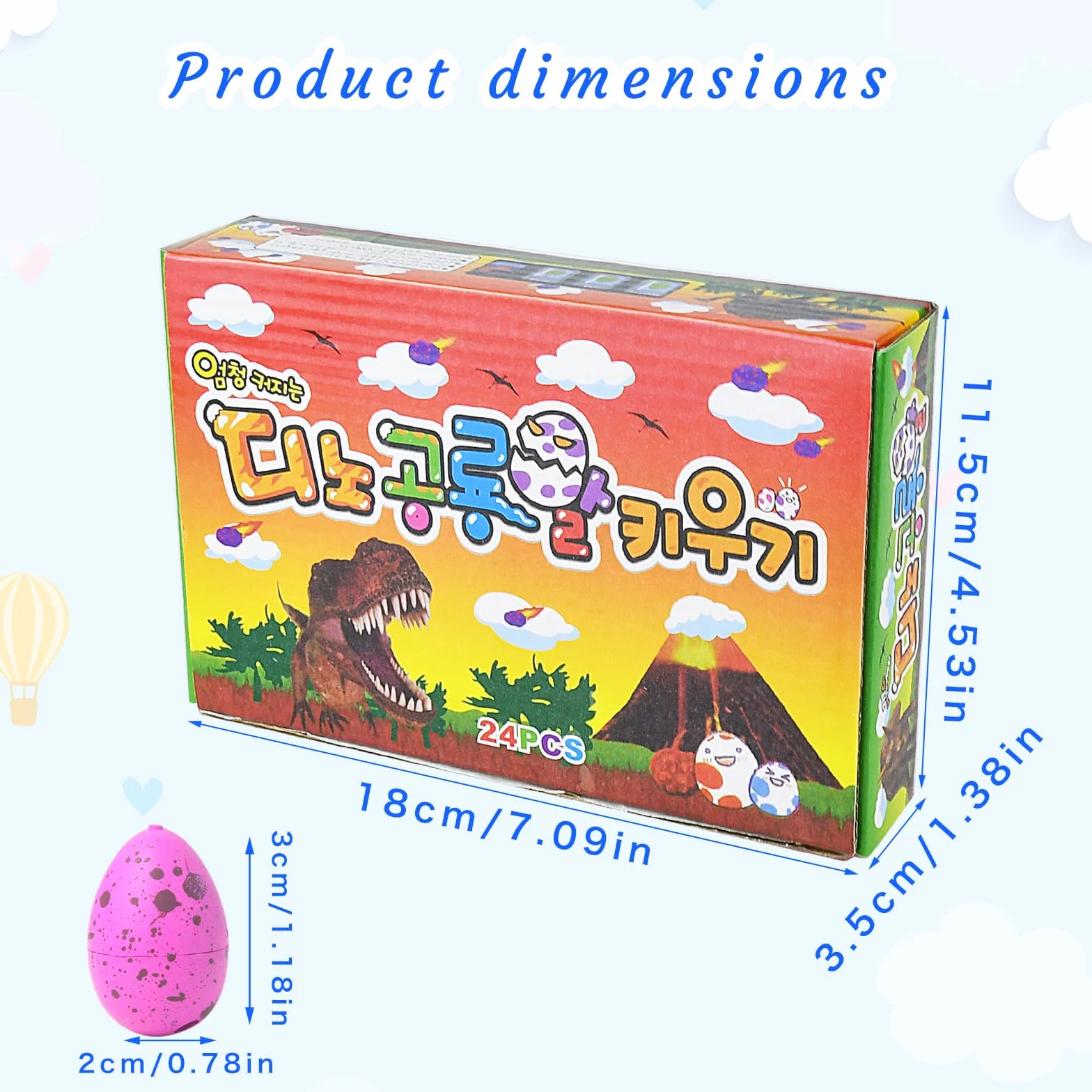 Huevos Dinosaurios Pequeños,Huevos Dinosaurio Agua,24 Huevo Dinosaurios Juguete,Estar Agrietado Huevo Dinosaurio Agua