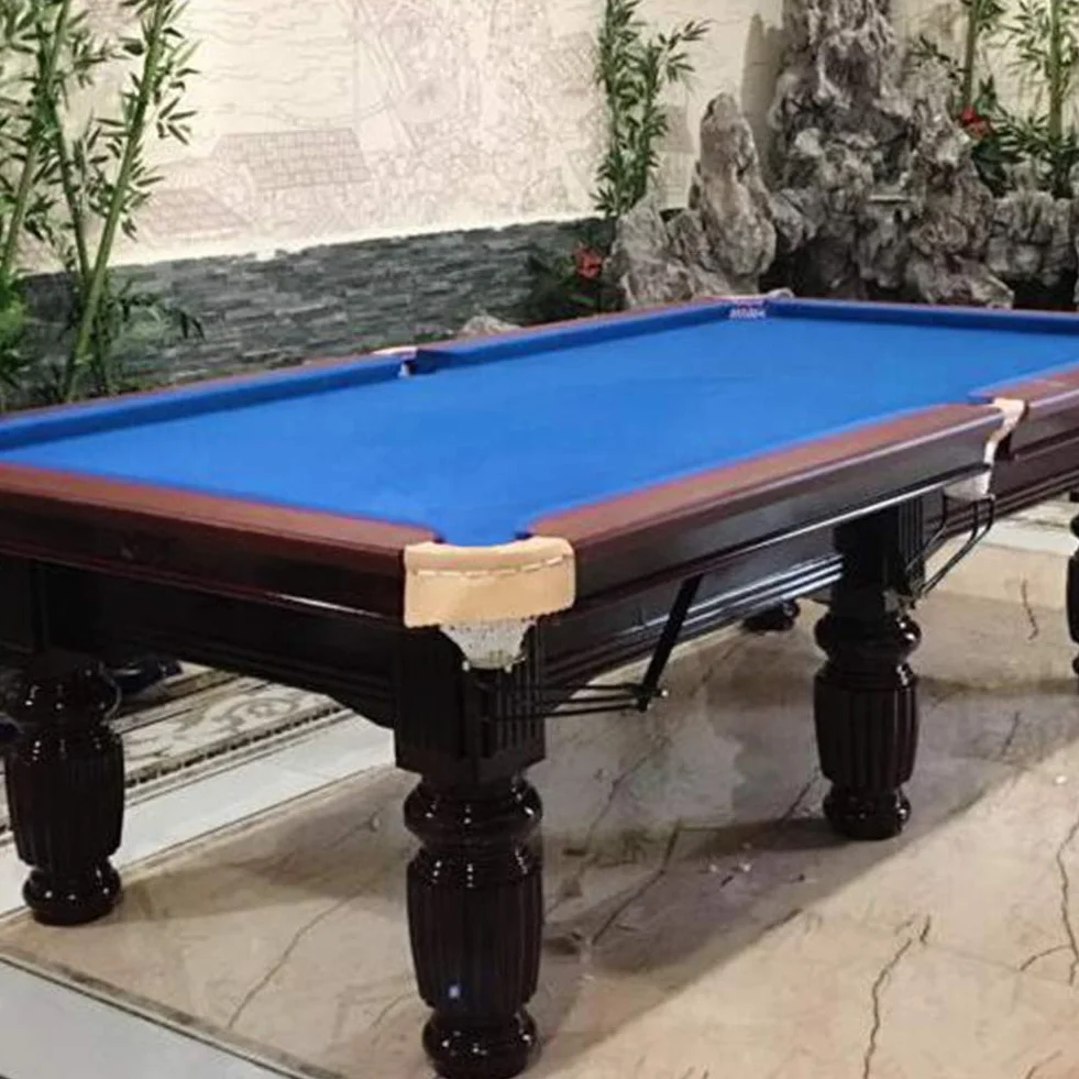 Tela de billar profesional de fieltro, paño de protección de ocho bolas (azul)