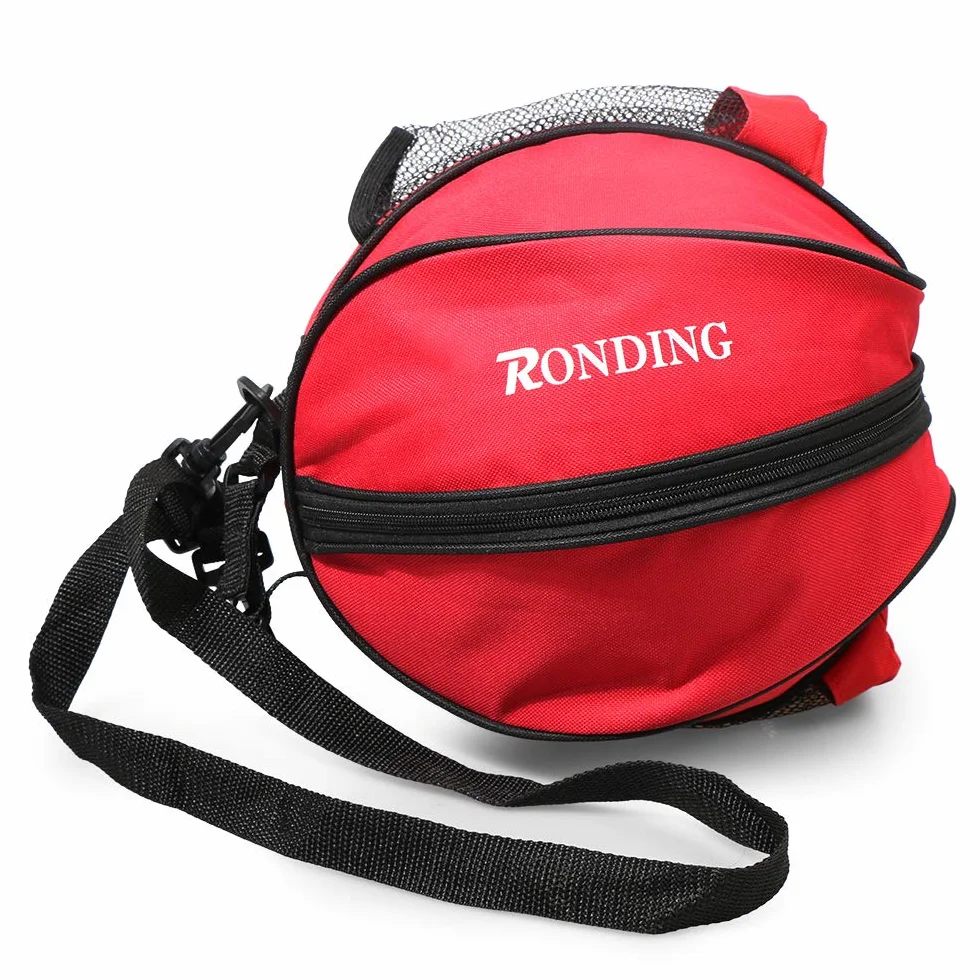Bolsa de Baloncesto Portátil, Bolsa de Hombro Redonda para Pelotas de Fútbol y Voleibol