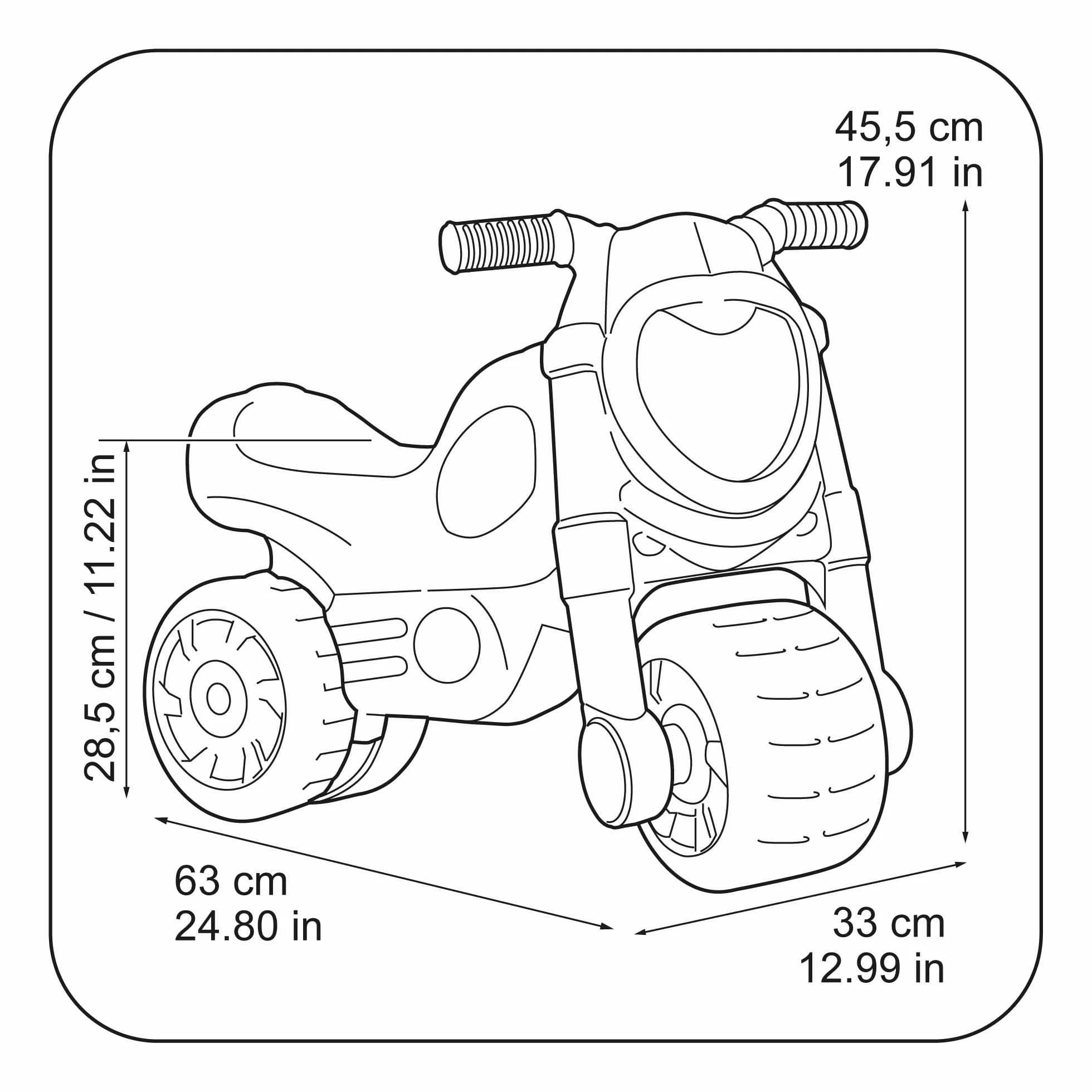 FEBER - Hello Kitty Motofeber, Correpasillos con Forma de Moto y con Pegatinas Divertidas de Hello Kitty, Estable y Seguro, Desarrollo niños y niñas de 18 Meses a 3 años, Famosa (FE200000)