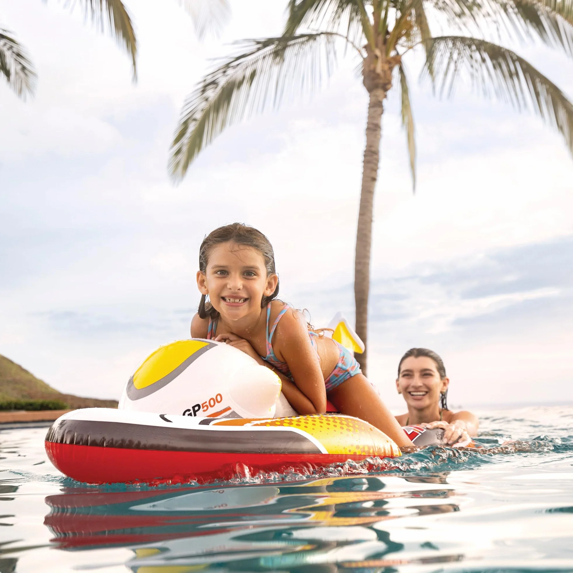Intex Moto acuática Hinchable, colchoneta para Piscina para niños (57520)