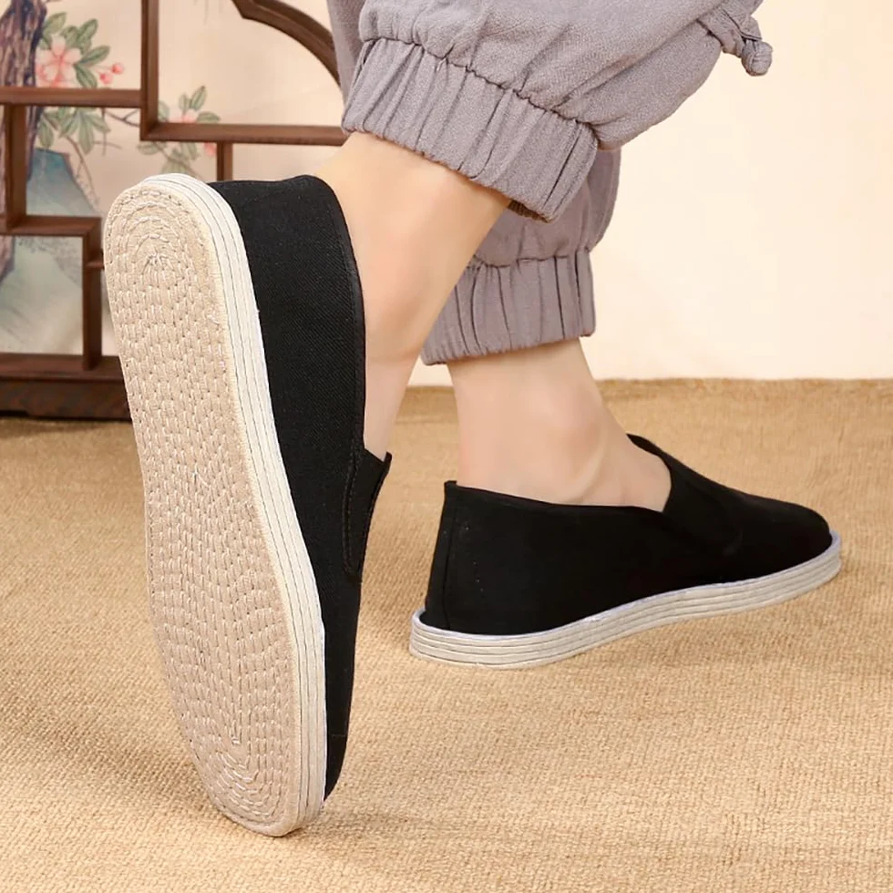 Zapatos de Tai Chi Kung Fu Calzado de Artes Marciales Tradicionales Antideslizantes de Tela