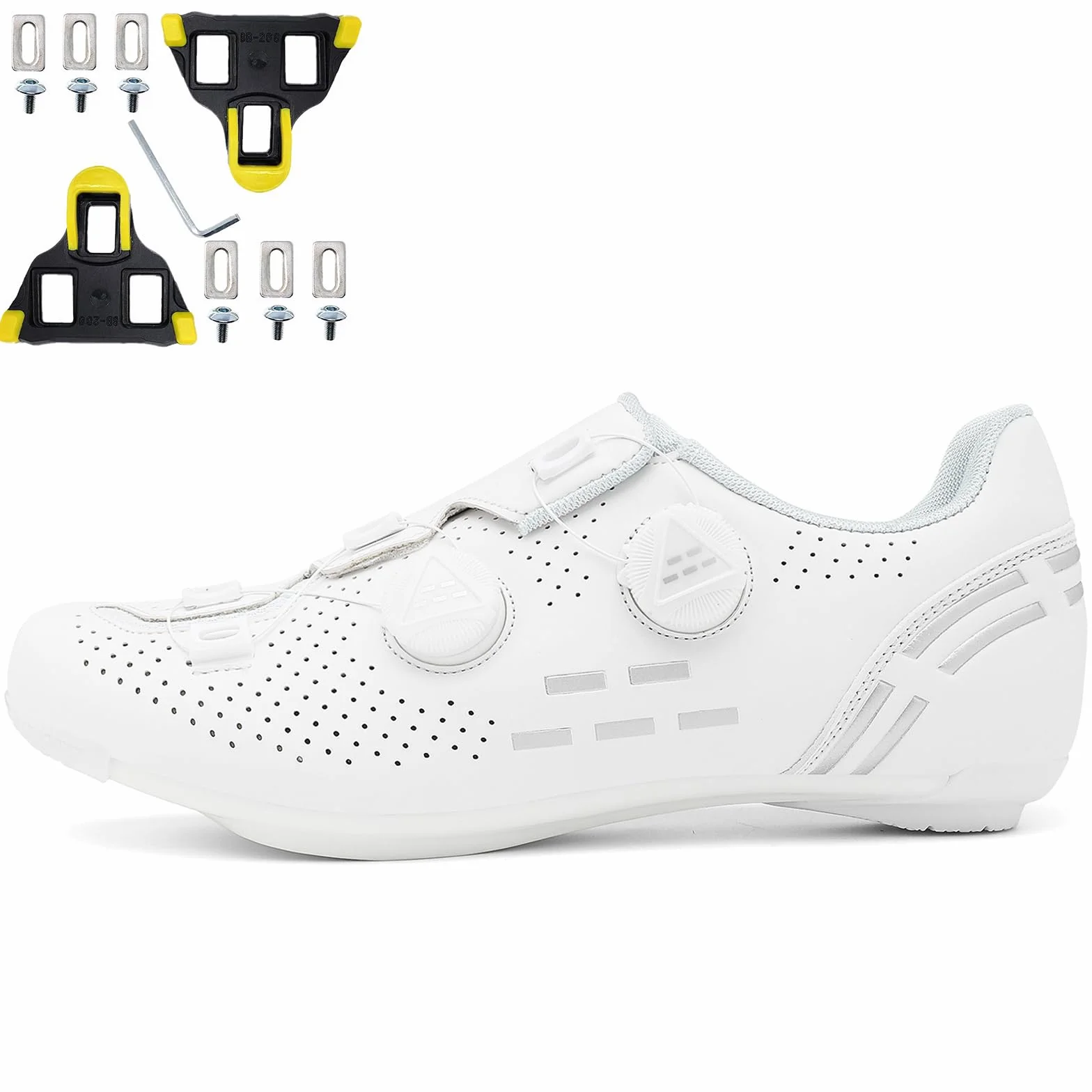 Zapatilla de Ciclismo Hombre Compatibles con SPD/SPD-SL Zapatos Bicicleta Carretera Exterior