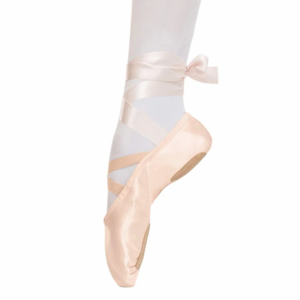 Bezioner Zapatillas de Ballet Suela Partida Satín Zapatos de Danza y Gimnasia