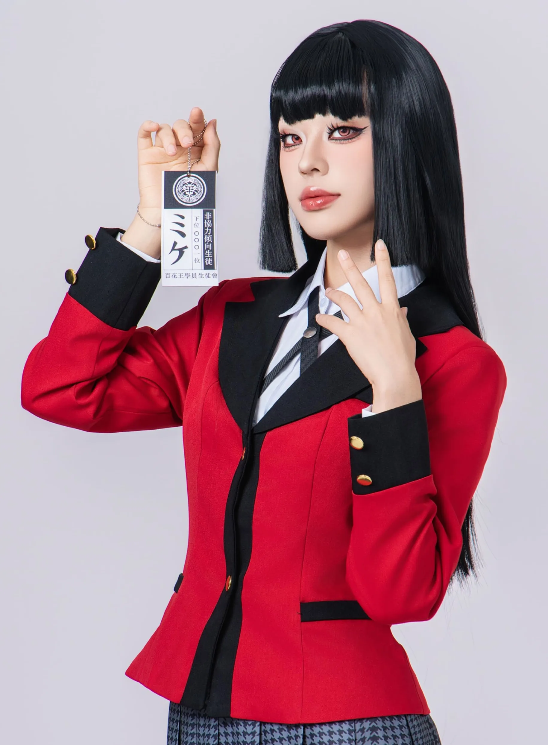 OSIAS Anime Kakegurui Jabami Yumeko Disfraz de Cosplay