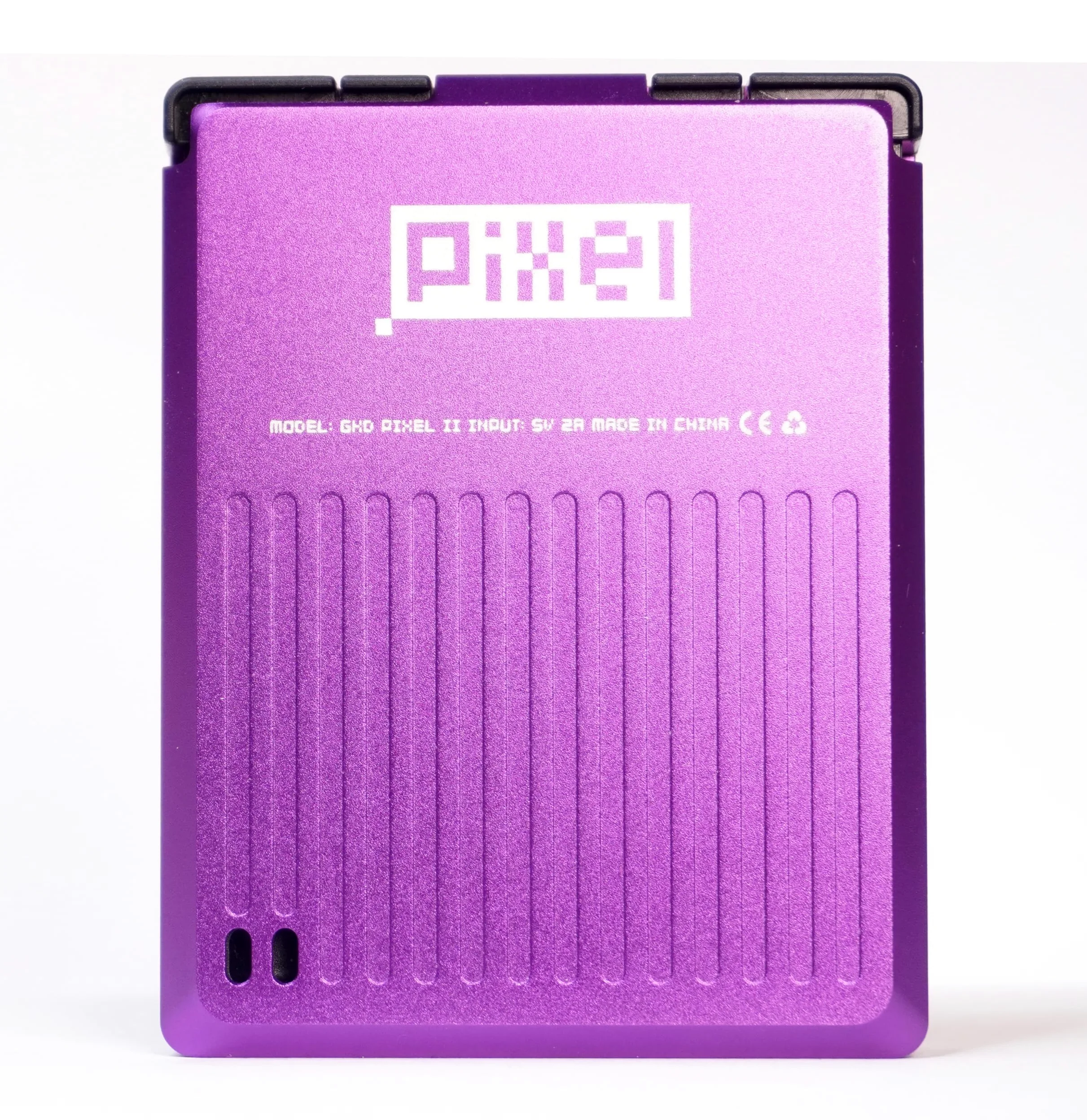 GKD Pixel 2 - Reproductor de juegos retro de metal, portátil, mini bolsillo, preinstalado, con tarjeta TF de 64 GB, batería de 1800 mAh, pantalla IPS de 2.4 pulgadas, consola de cuerpo de aluminio,