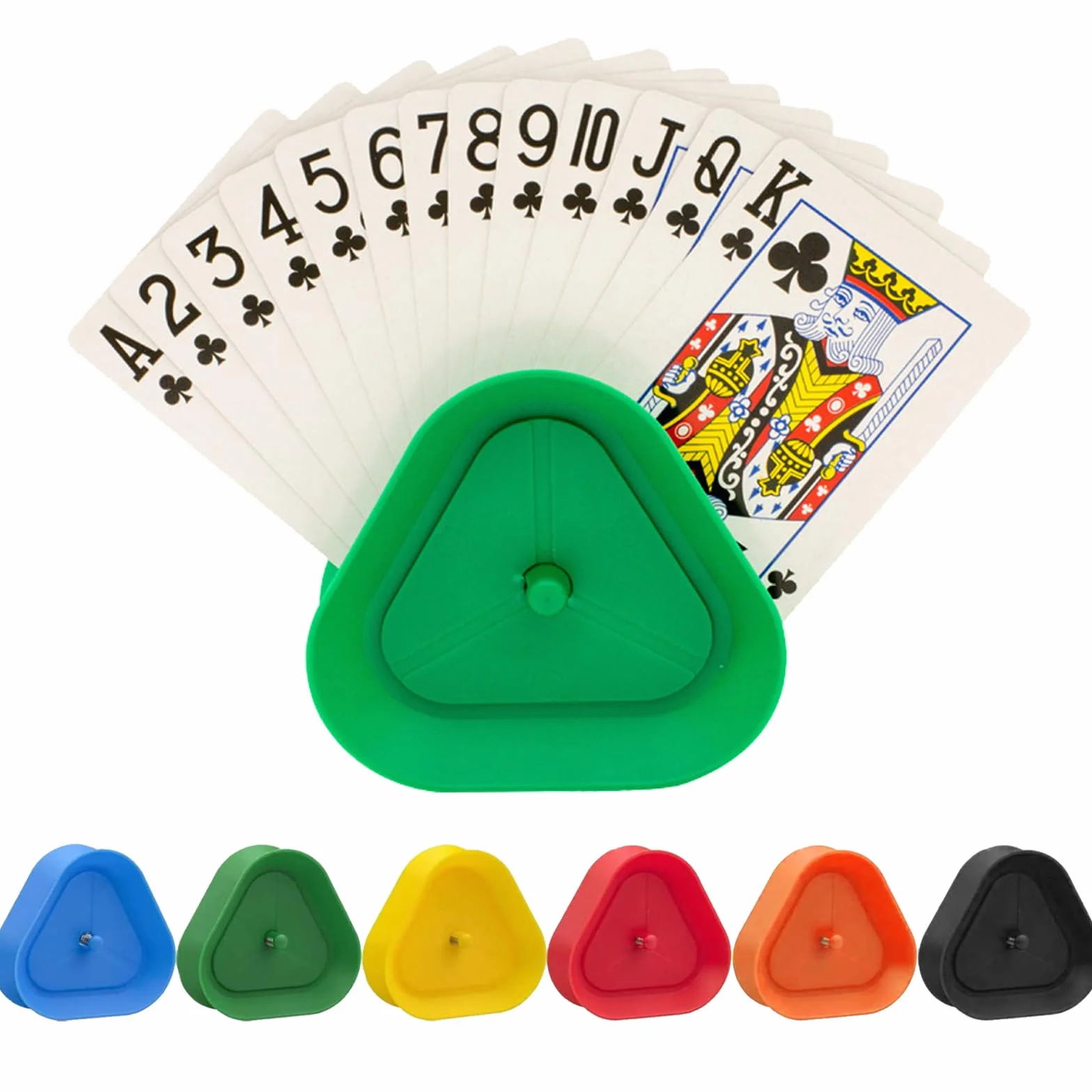 6 Piezas Soporte para Naipes, Criveple Juego de Cartas para Niños, Soporte para Juego de Cartas, Soporte para Tarjetas de Juego, para Personas Mayores y Niños