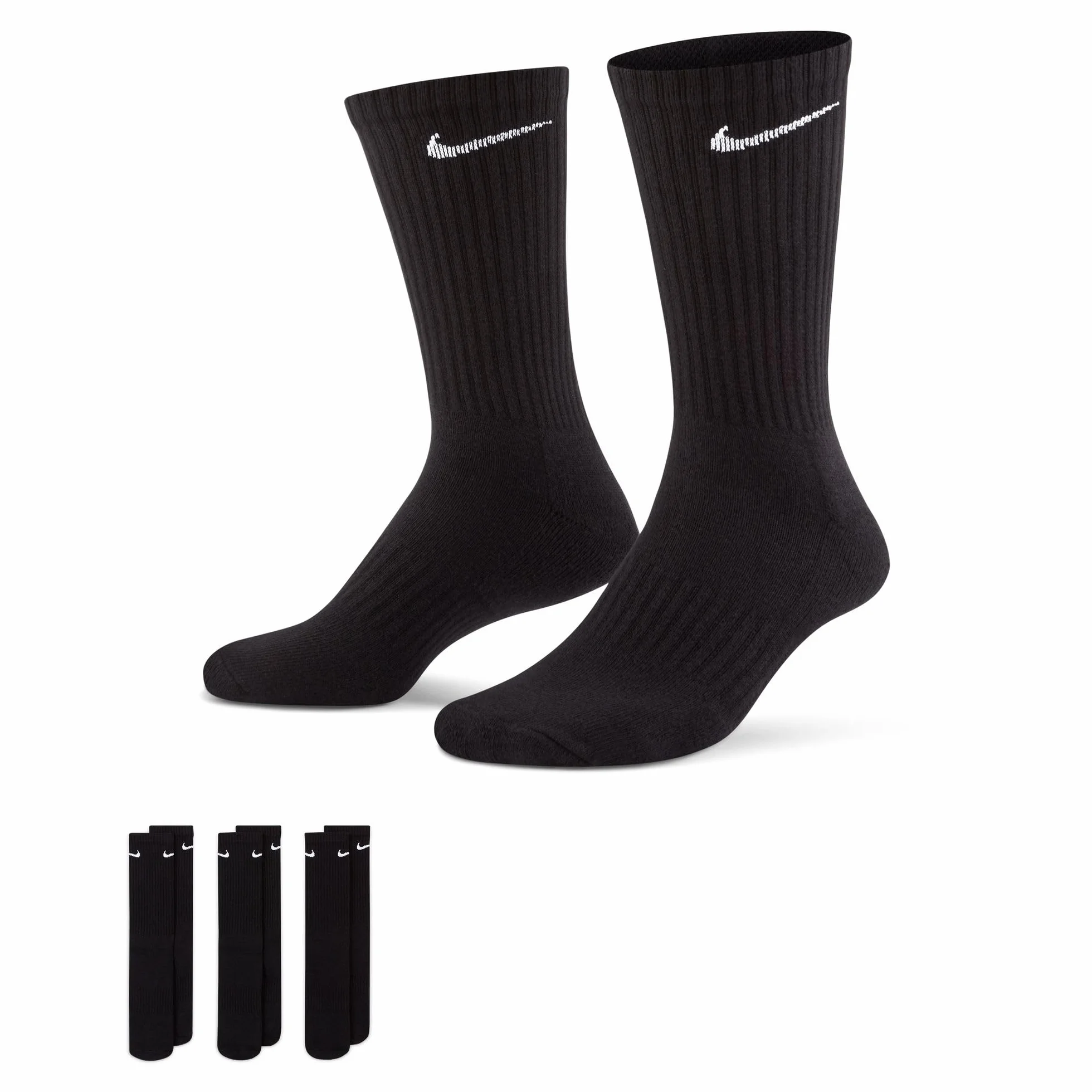 NIKE Unisex Everyday Cush Crew 3-Pack Socks