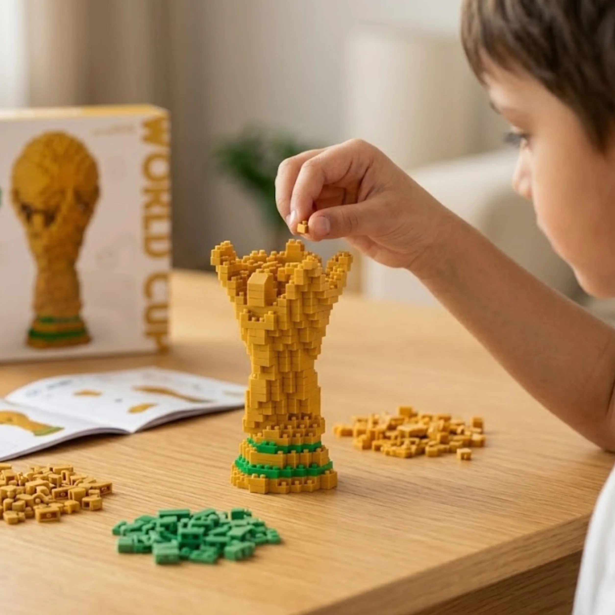 Puzzle 3D Copa del Mundo Fútbol para Niños 6-10 Años Regalo