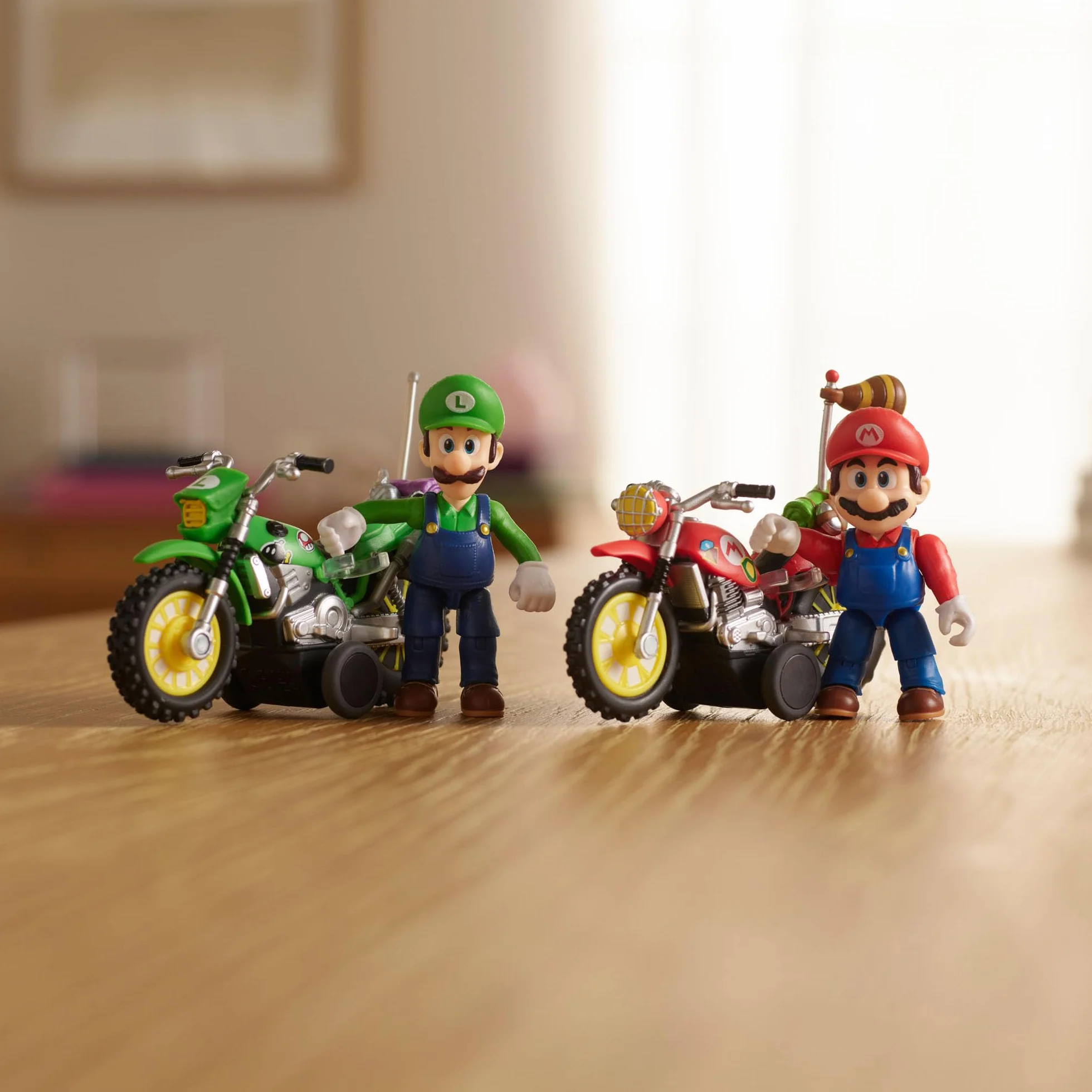 La película Super Mario Galaxy – Figura de 6 cm con Motocicleta de Retroceso – Mario
