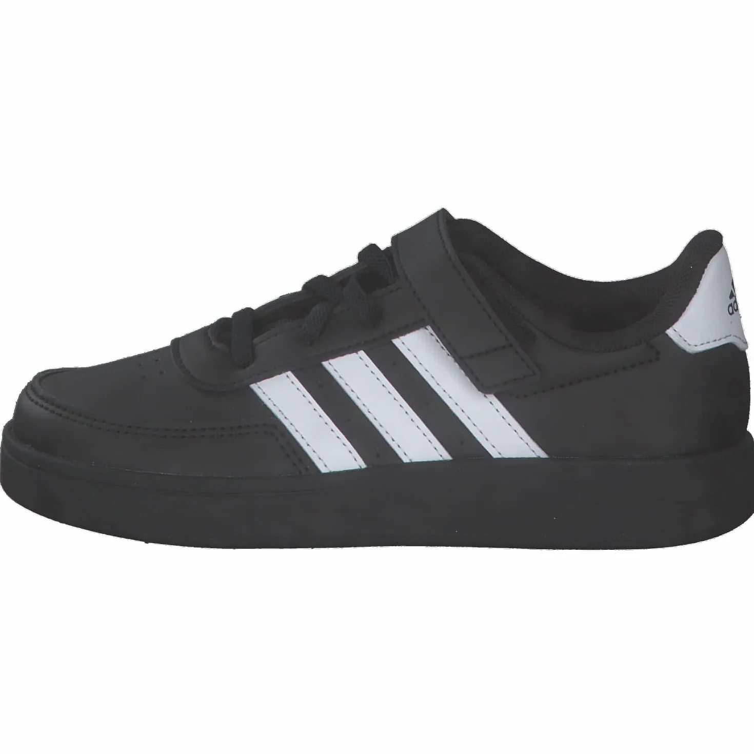 Adidas Breaknet Lifestyle Court Elastic Lace Top Strap Shoes, Core Black/Cloud White, 32 EU
