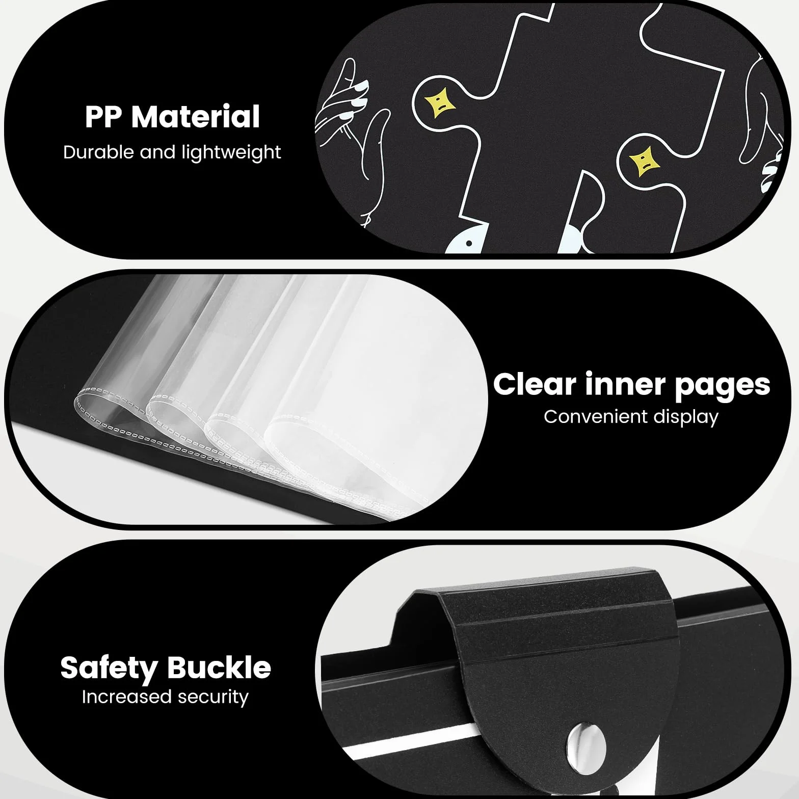 Carpeta de Almacenamiento de Rompecabezas para 1000 Piezas, Guarda Puzzles de Gran Capacidad Portátil con 26 Bolsillos, Accesorios para Puzzle de los Puzzles