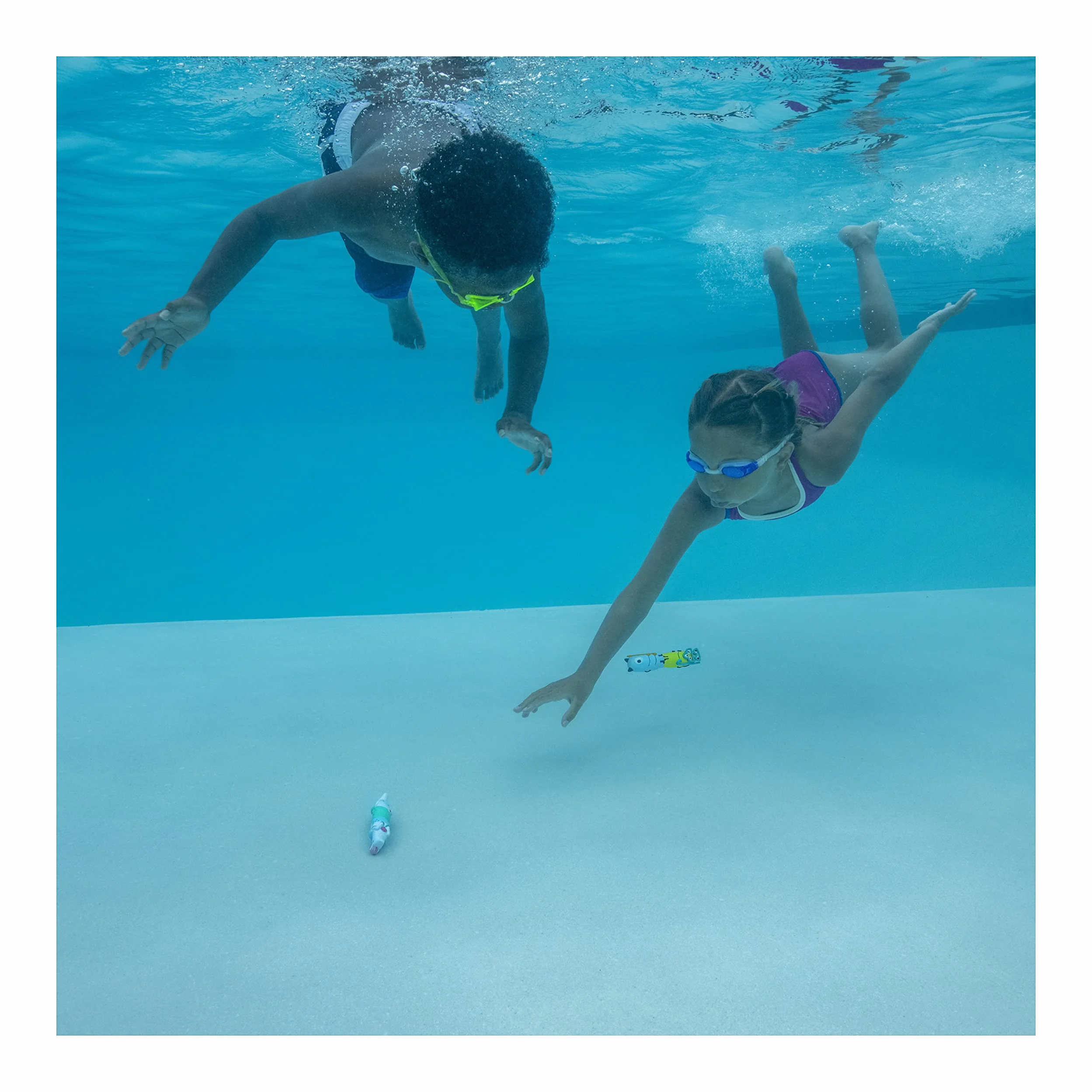 Bastones de buceo para aprender a nadar