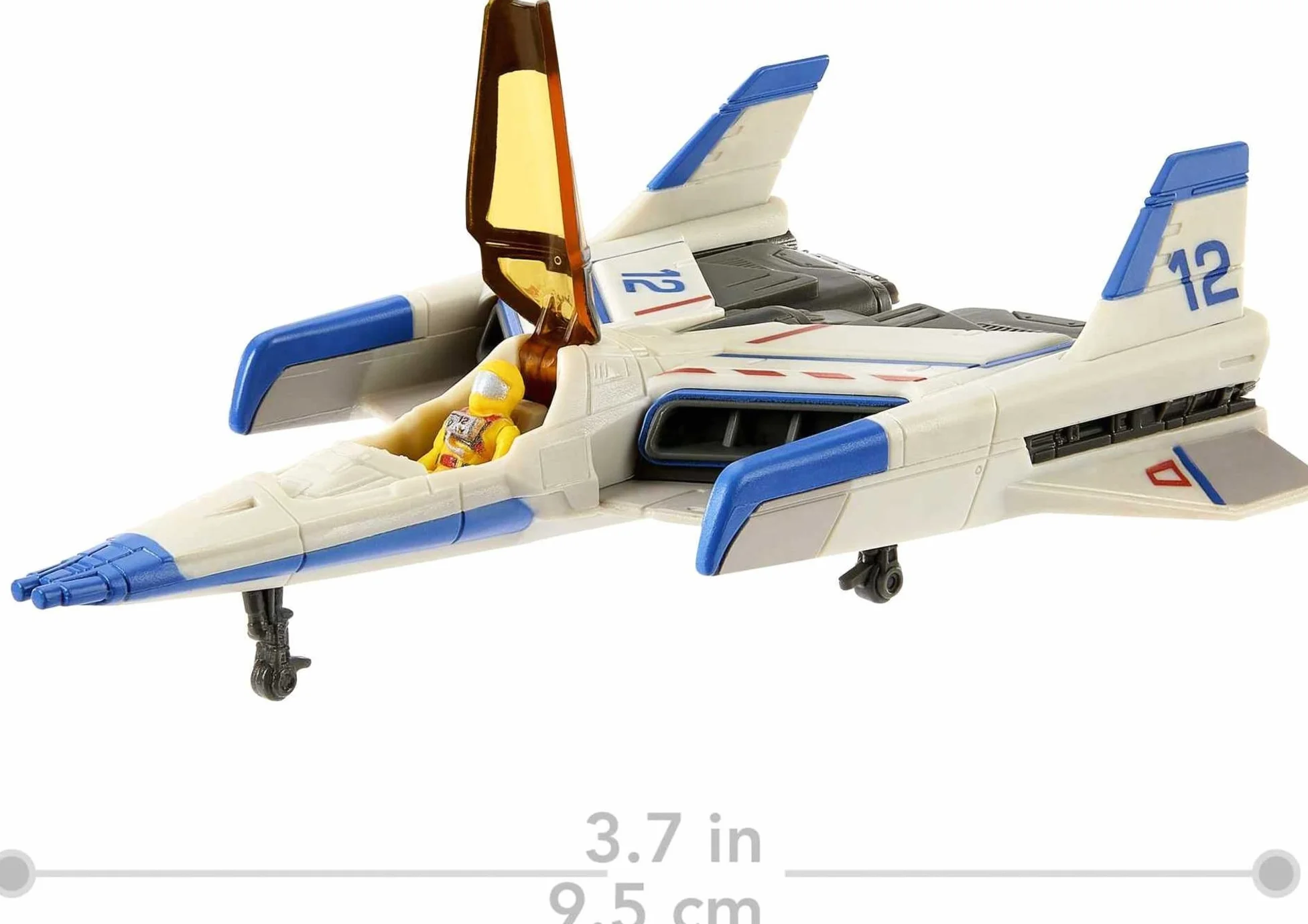 Mattel Disney and Pixar Lightyear Hyperspeed Series, Buzz Lightyear Mini Figura de acción y Nave Espacial XL-12, Nave Espacial de 6.2 Pulgadas