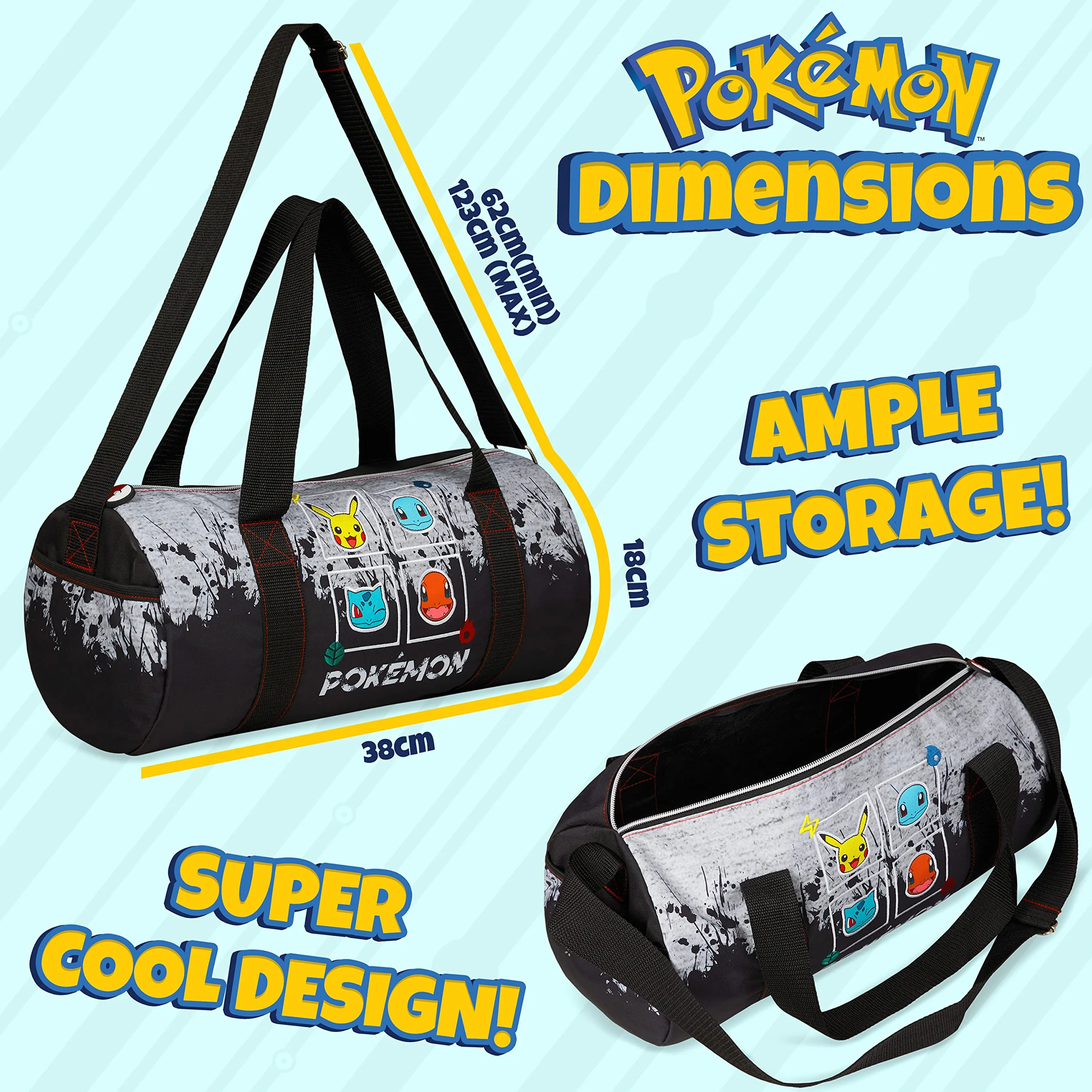 Pokemon Bolsa Deporte Niño - Bolsa Grande de Viaje Oficial