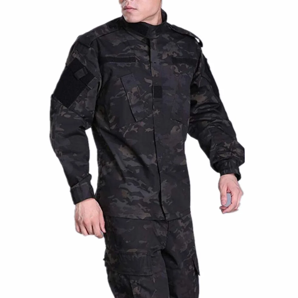 Uniformes Tácticos Camuflaje Ropa Caza Airsoft Chaqueta Pantalones BDU Combat Suit Juego de Guerra
