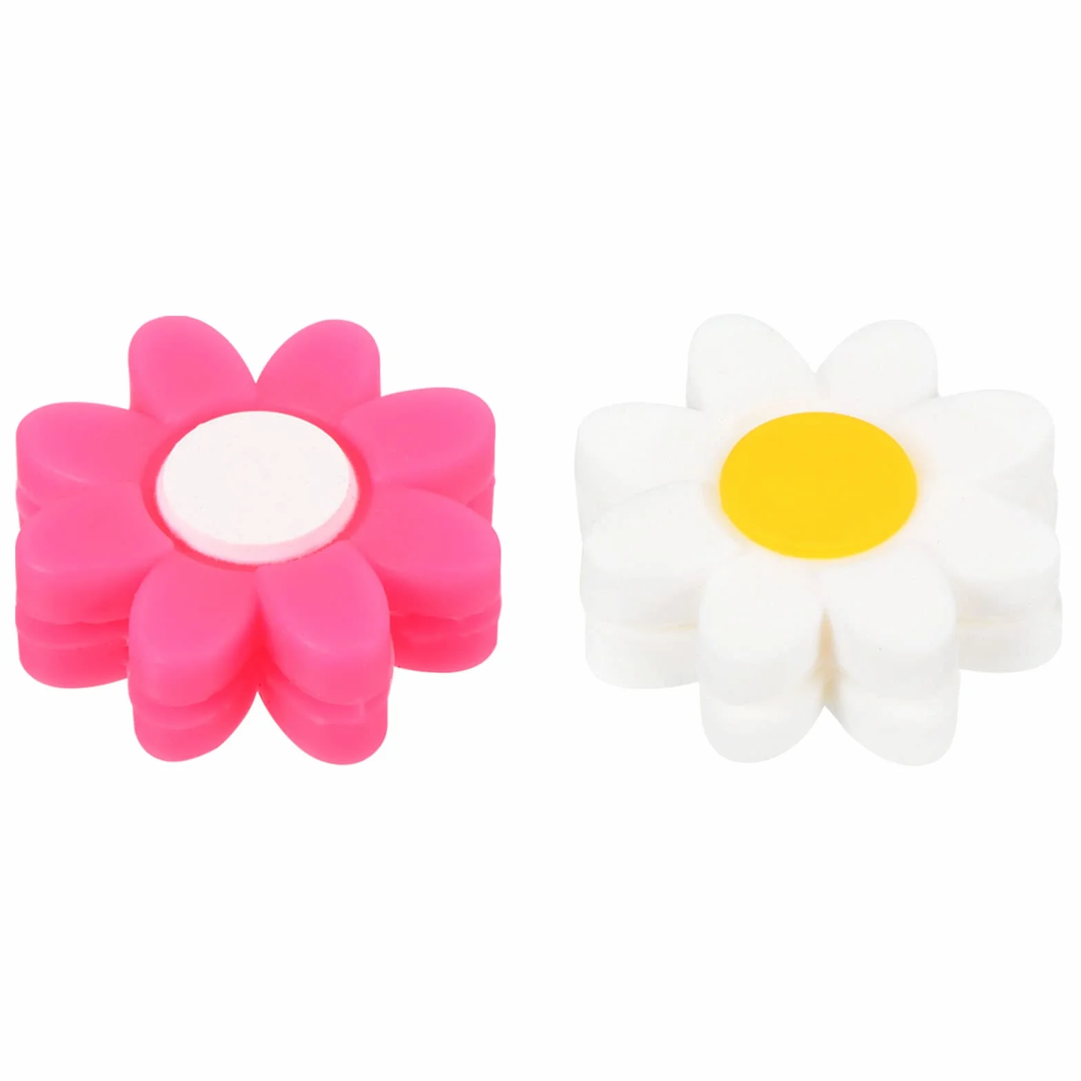 PATIKIL Amortiguador de Vibración para Raqueta de Tenis, 2 Paquete, Silicona Suave, Rosa y Blanco